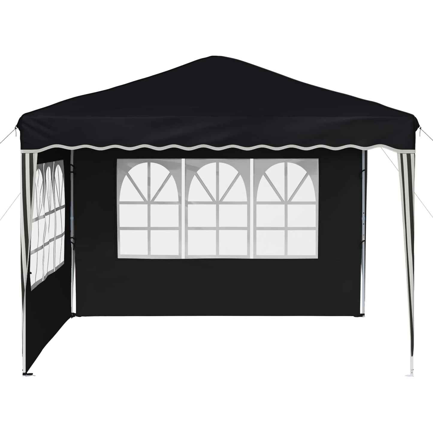 Pop-up Partyzelt 288 x 288 x 245 cm Anthrazit Oxford-Stoff