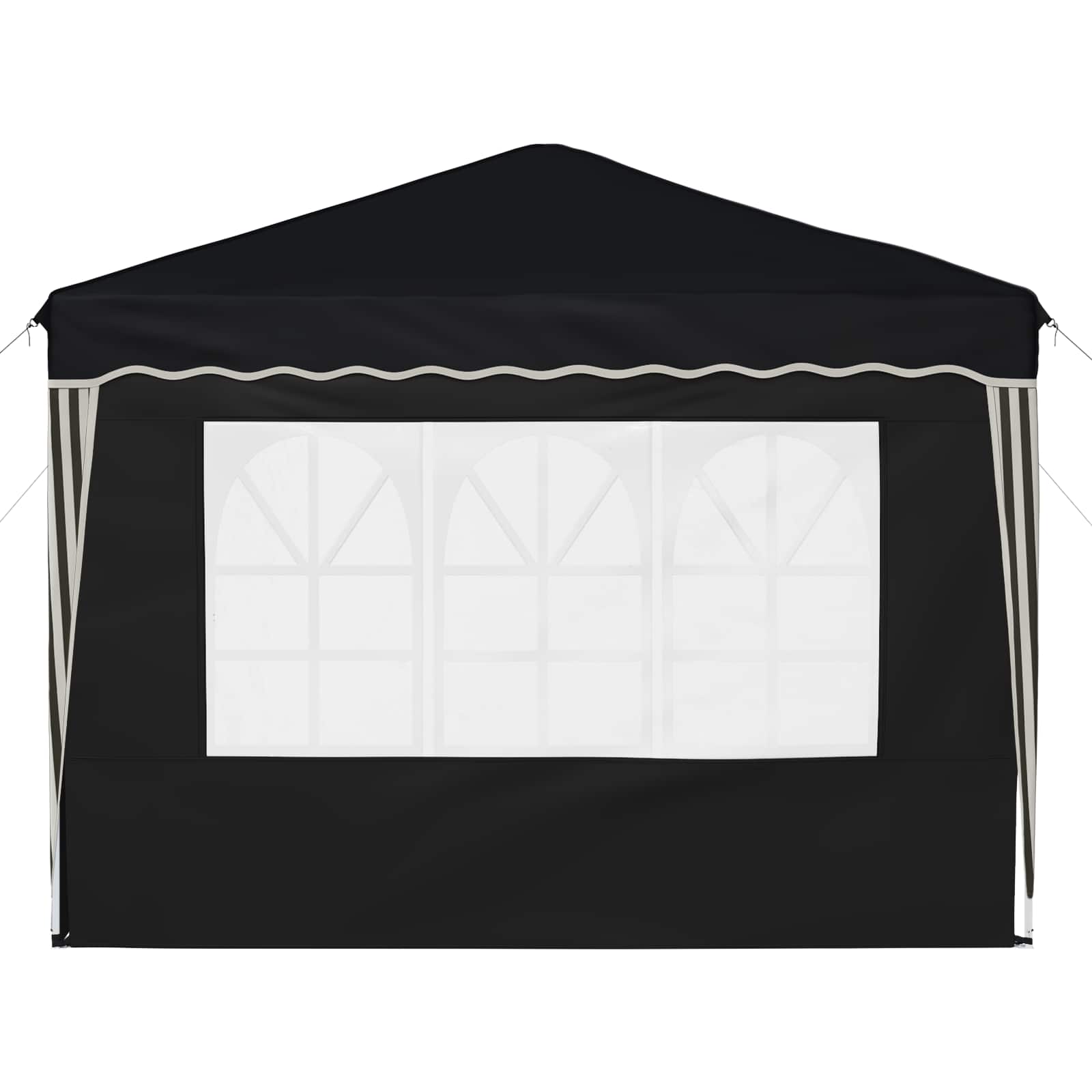 Pop-up Partyzelt 288 x 288 x 245 cm Anthrazit Oxford-Stoff