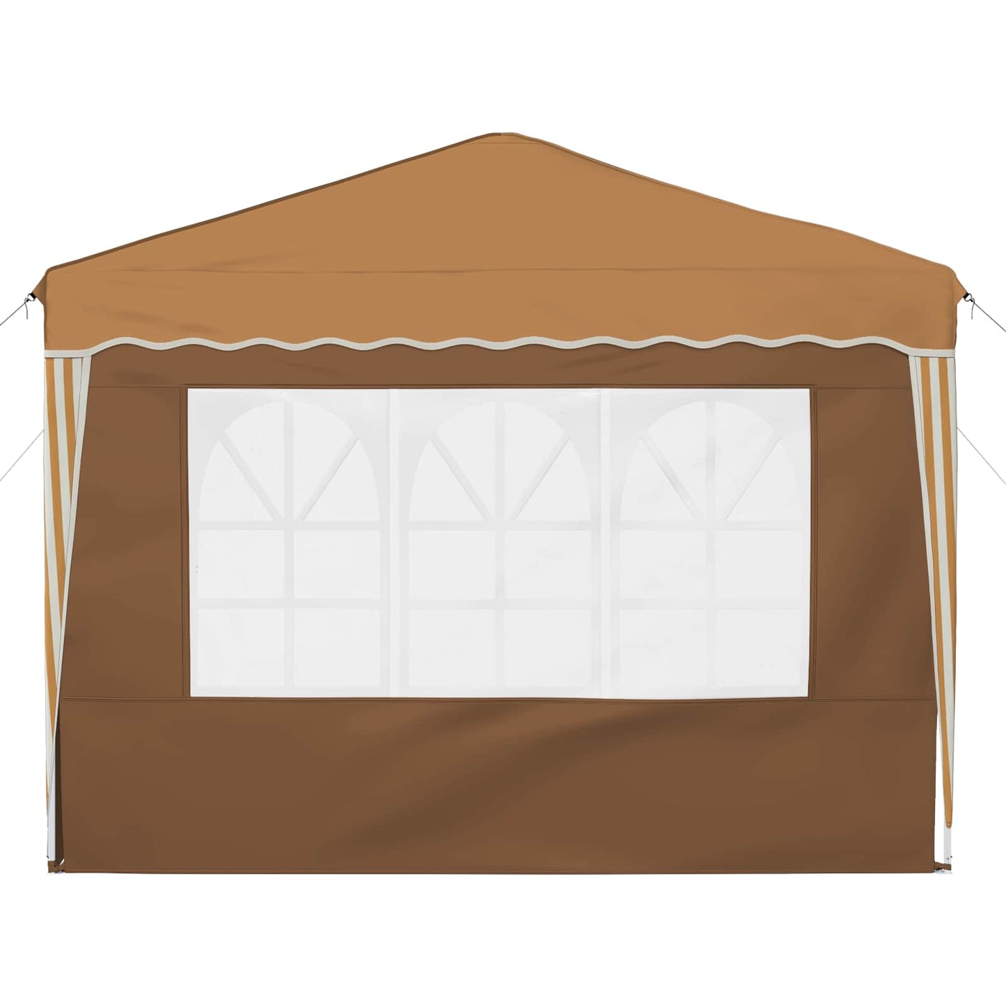 Pop-up Partyzelt 288 x 288 x 245 cm Beige Oxford-Stoff