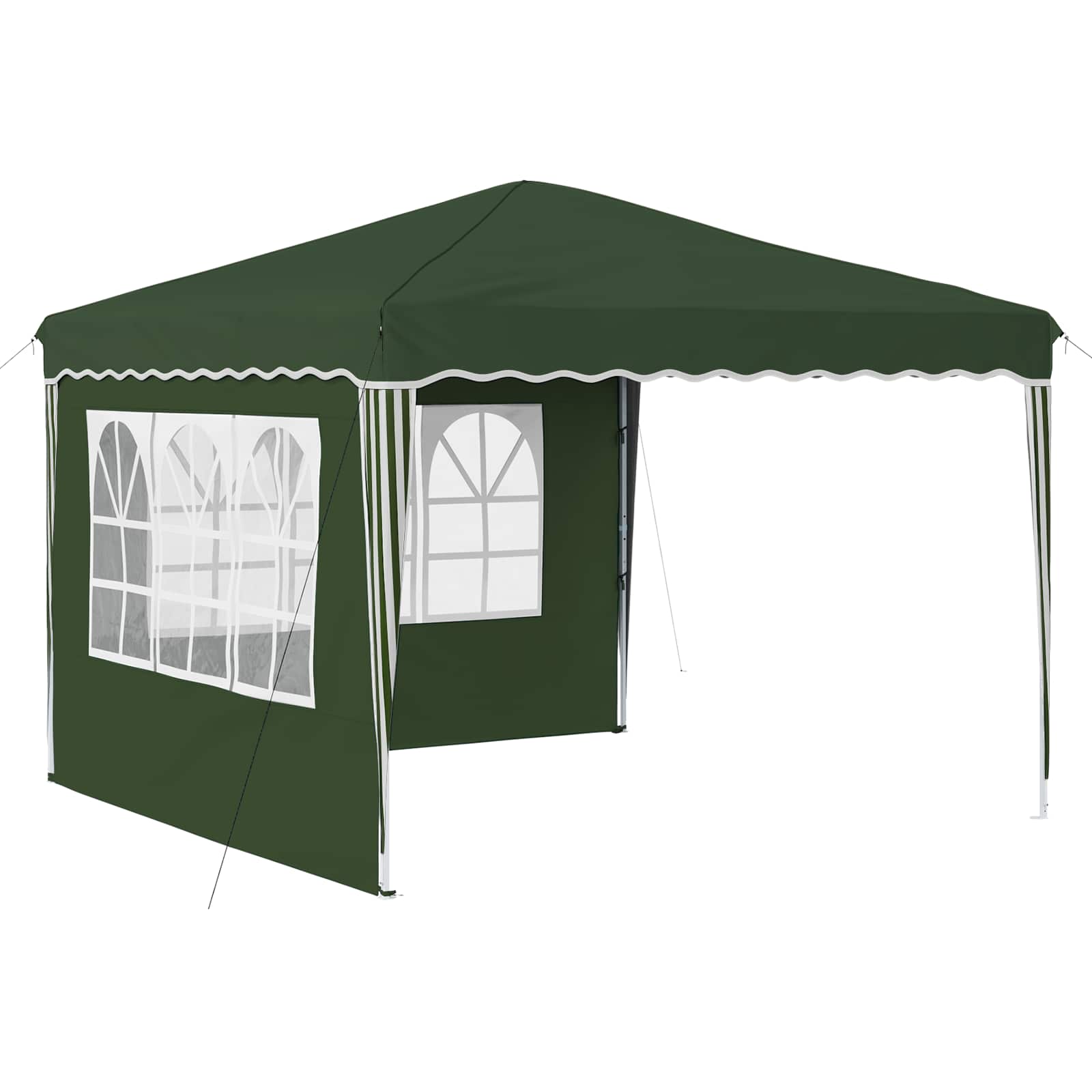 Pop-up Partyzelt 288 x 288 x 245 cm Grün Oxford-Stoff