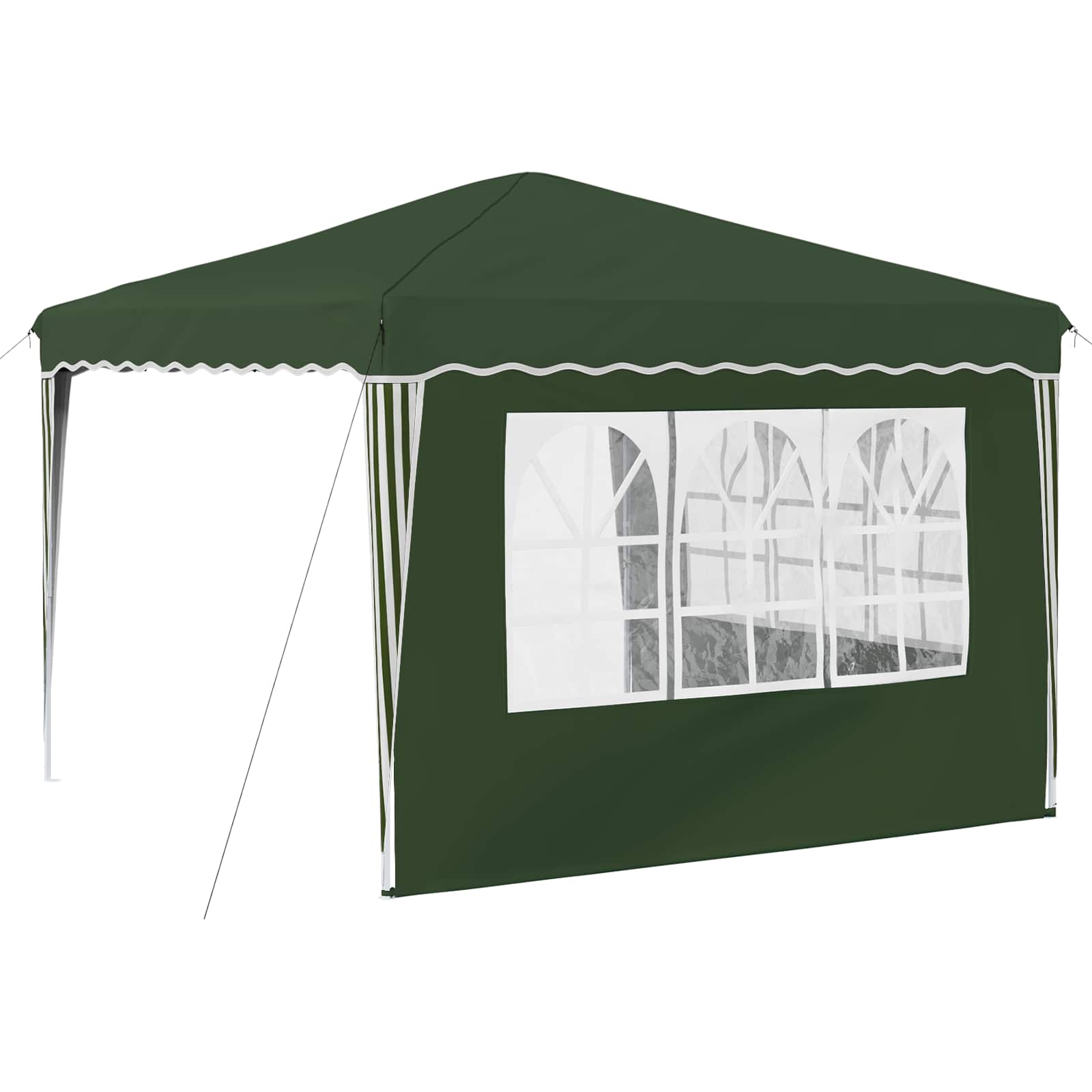 Pop-up Partyzelt 288 x 288 x 245 cm Grün Oxford-Stoff