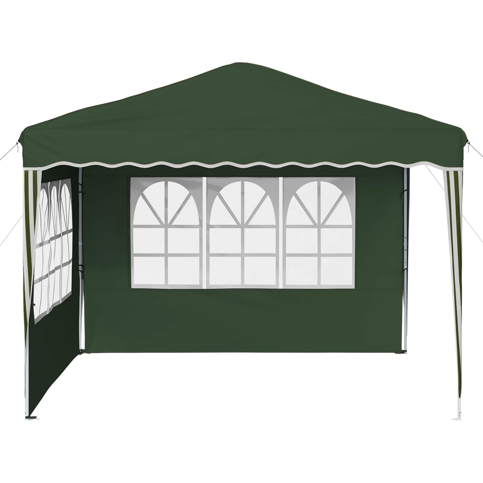 Pop-up Partyzelt 288 x 288 x 245 cm Grün Oxford-Stoff
