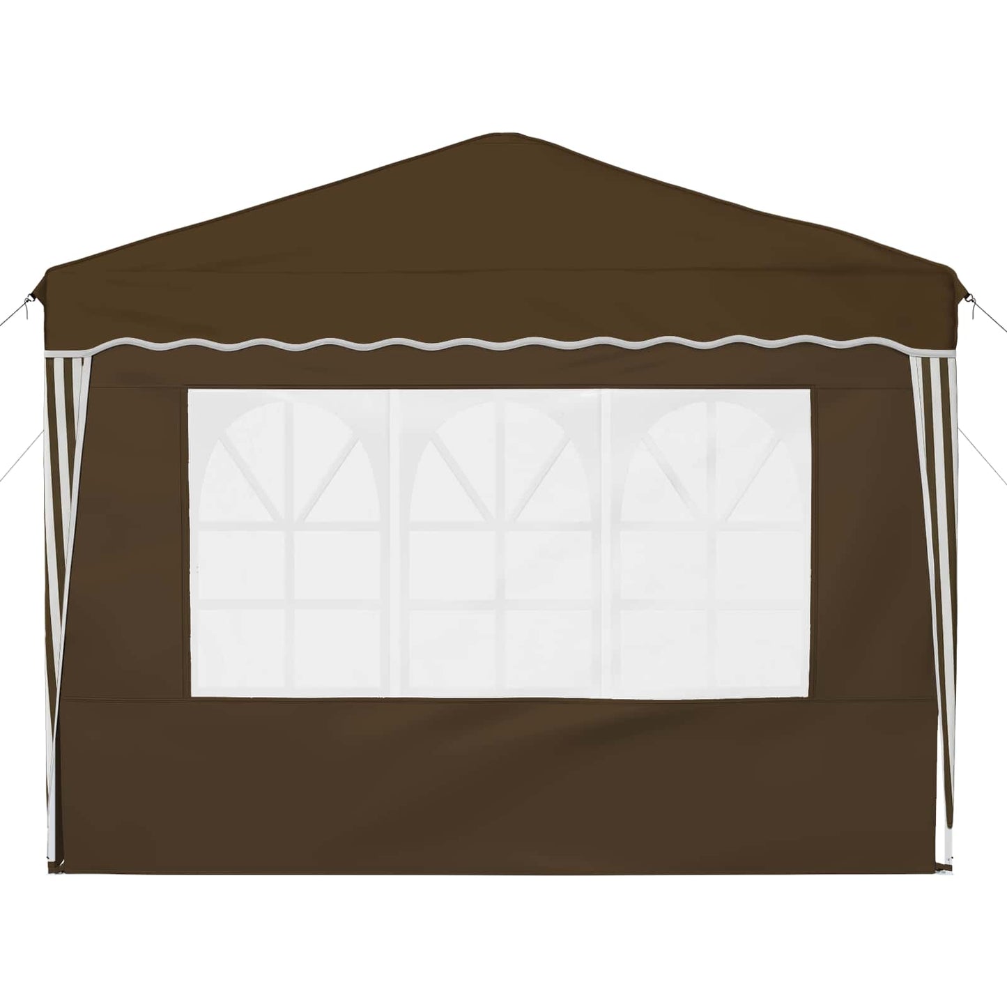 Pop-up Partyzelt 288 x 288 x 245 cm Taupe Oxford-Stoff