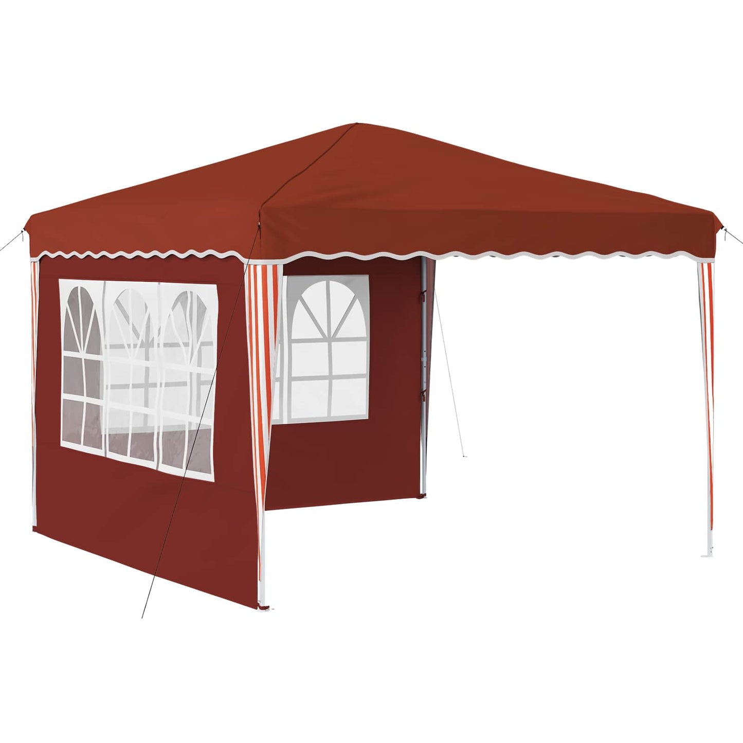 Pop-up Partyzelt 288 x 288 x 245 cm Terrakotta Oxford-Stoff