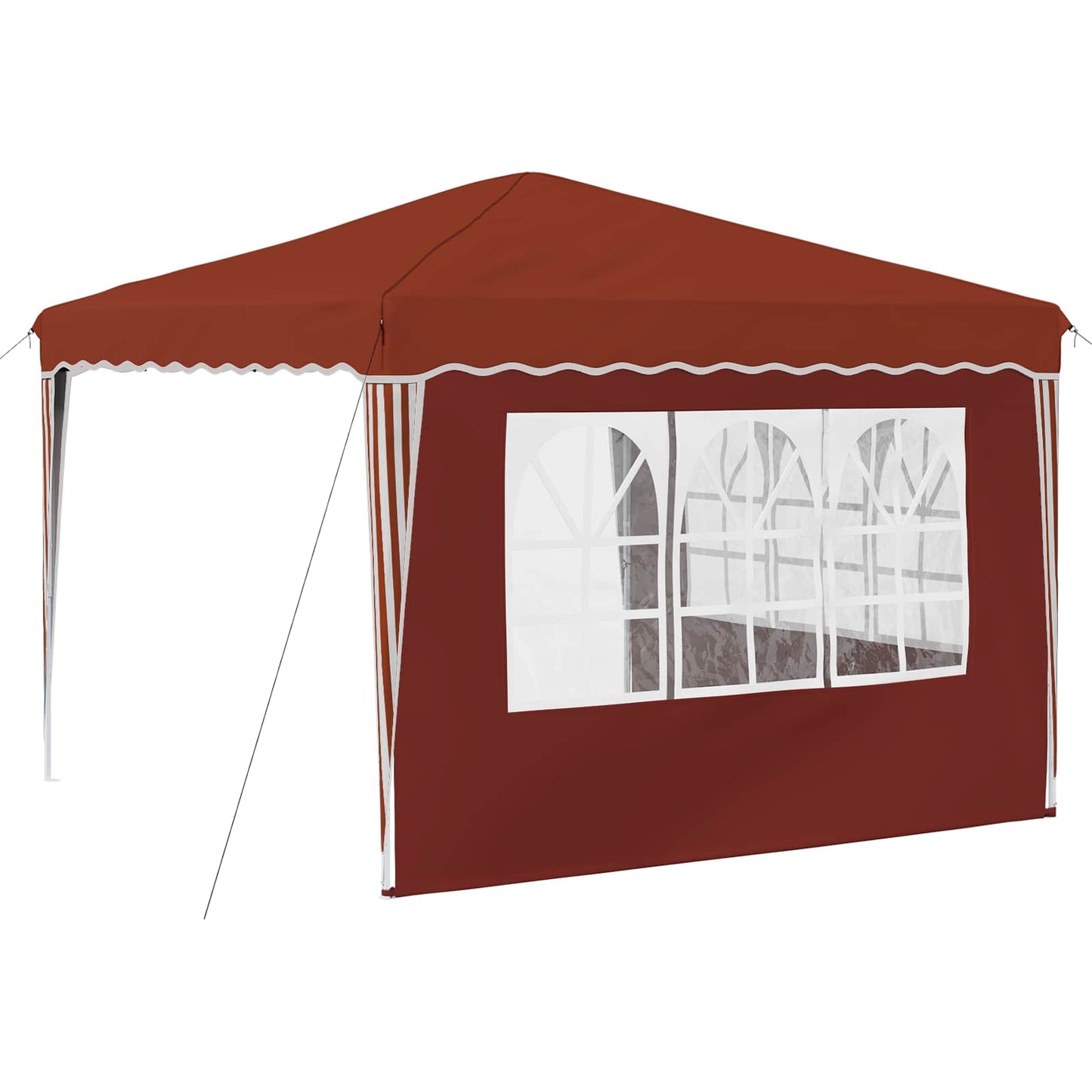 Pop-up Partyzelt 288 x 288 x 245 cm Terrakotta Oxford-Stoff