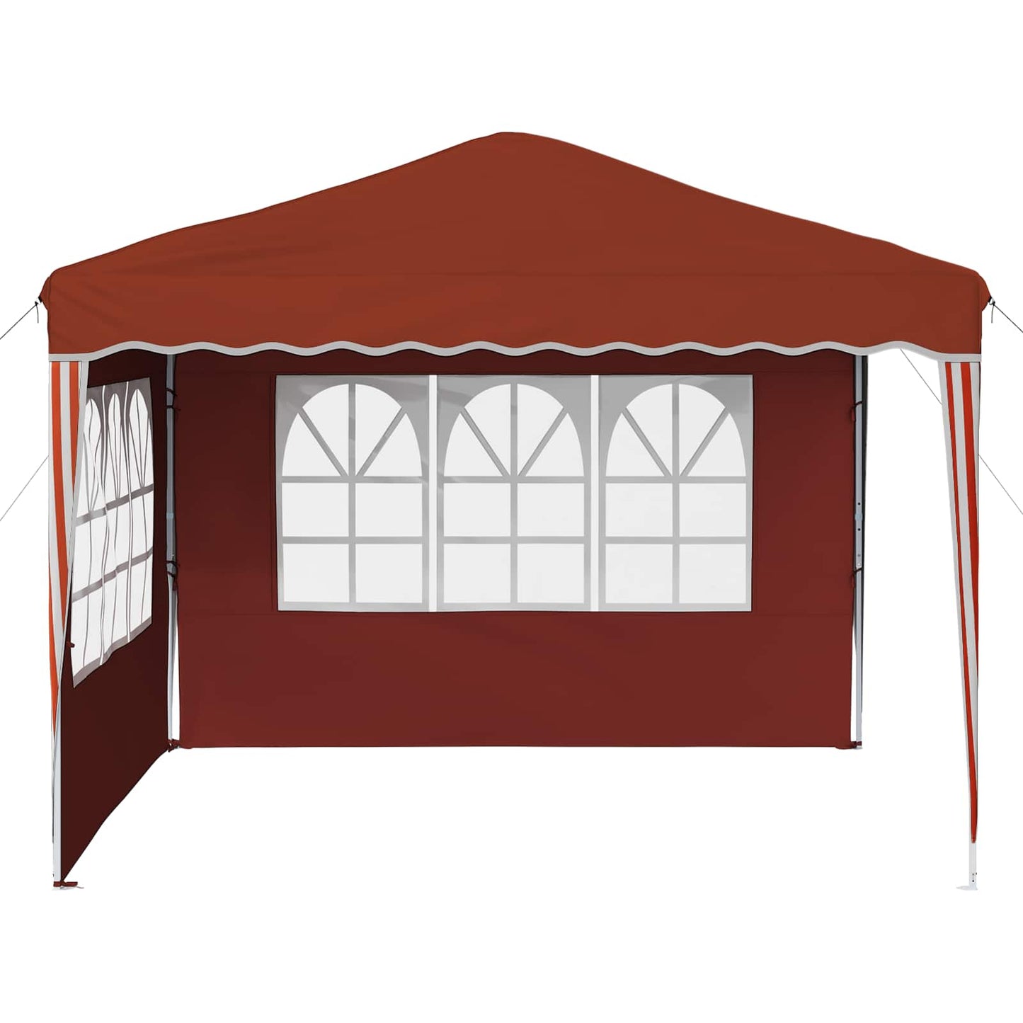 Pop-up Partyzelt 288 x 288 x 245 cm Terrakotta Oxford-Stoff