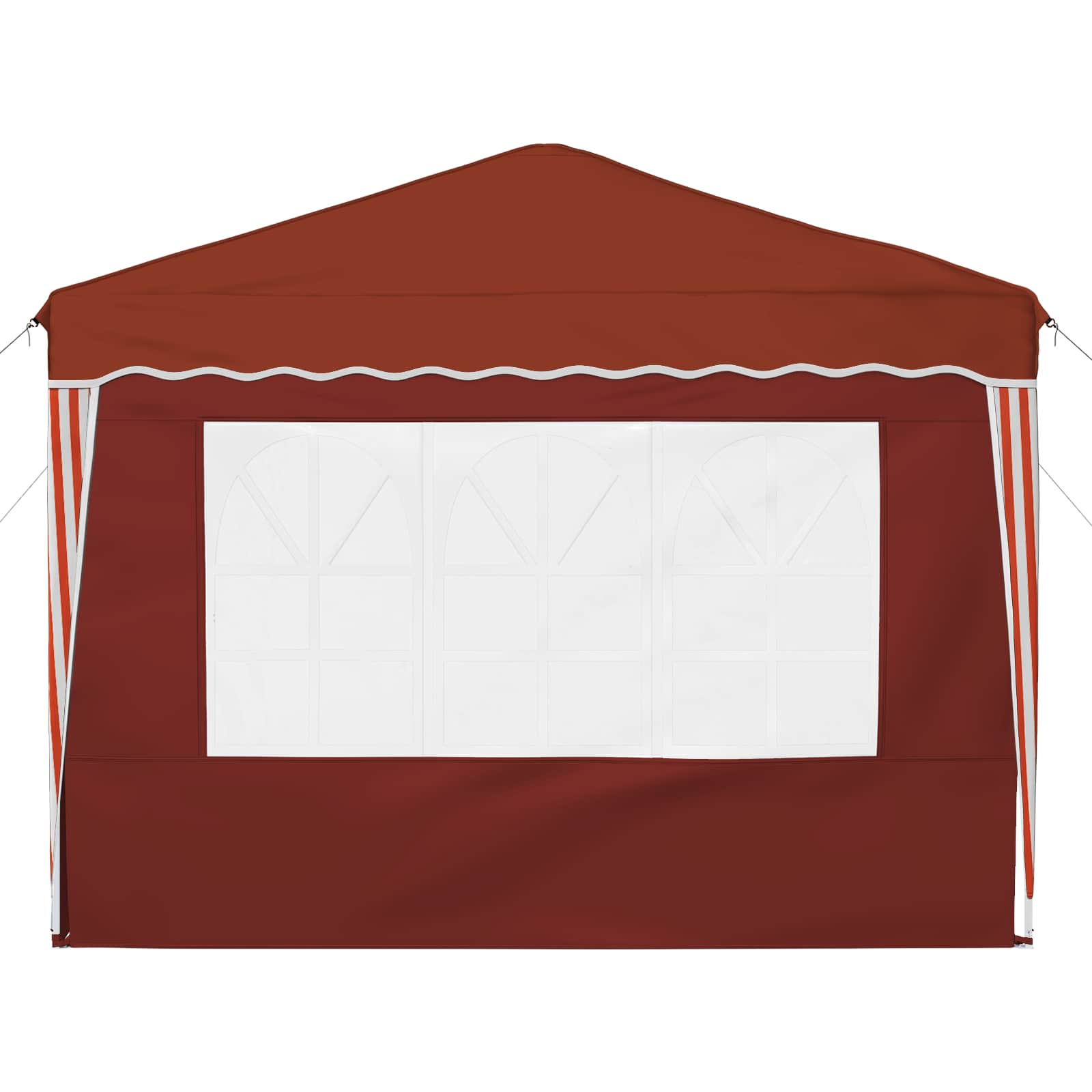 Pop-up Partyzelt 288 x 288 x 245 cm Terrakotta Oxford-Stoff