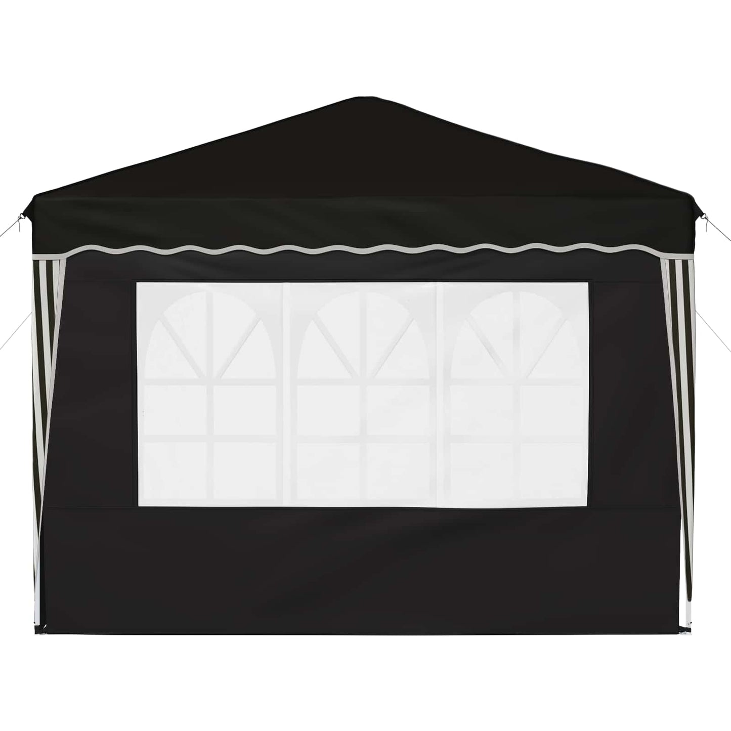 Pop-up Partyzelt 288 x 288 x 245 cm Schwarz Oxford-Stoff