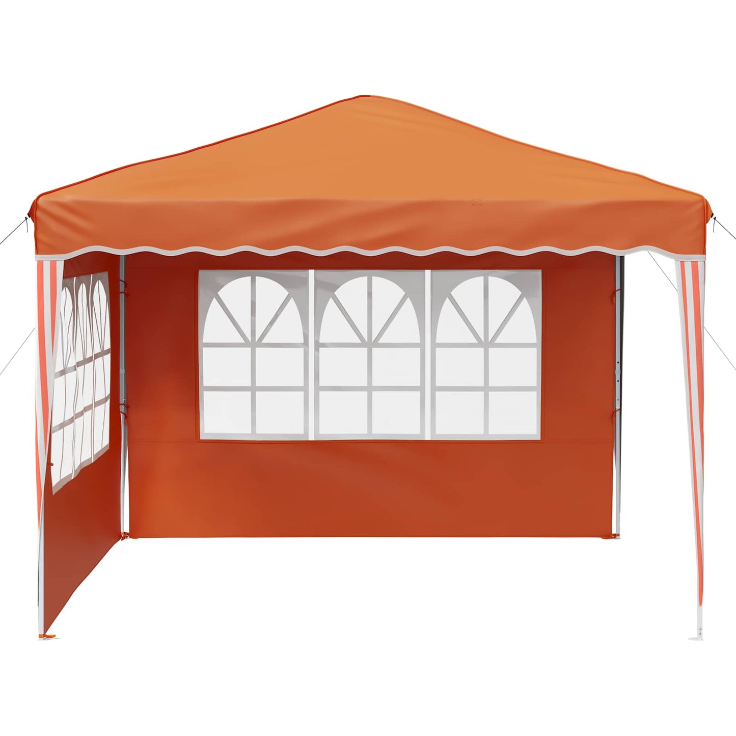Pop-up Partyzelt 288 x 288 x 245 cm Orange Oxford-Stoff