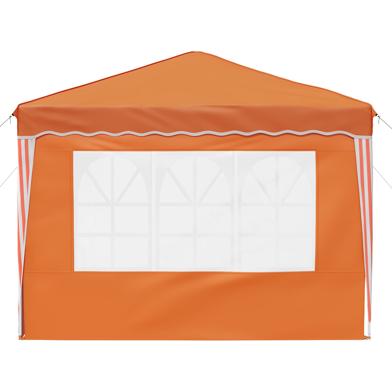 Pop-up Partyzelt 288 x 288 x 245 cm Orange Oxford-Stoff