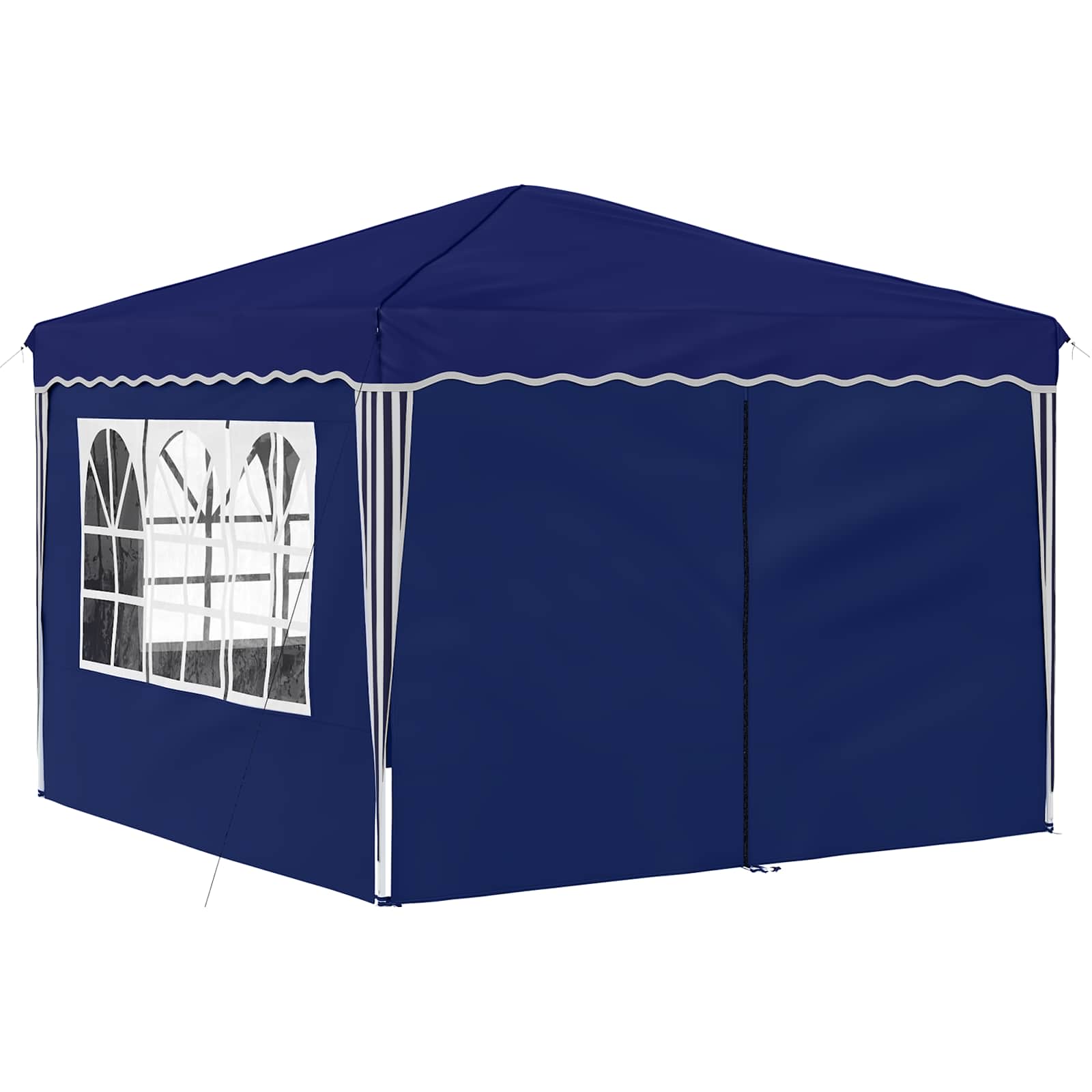 Pop-up Partyzelt 288 x 288 x 245 cm Blau Oxford-Stoff