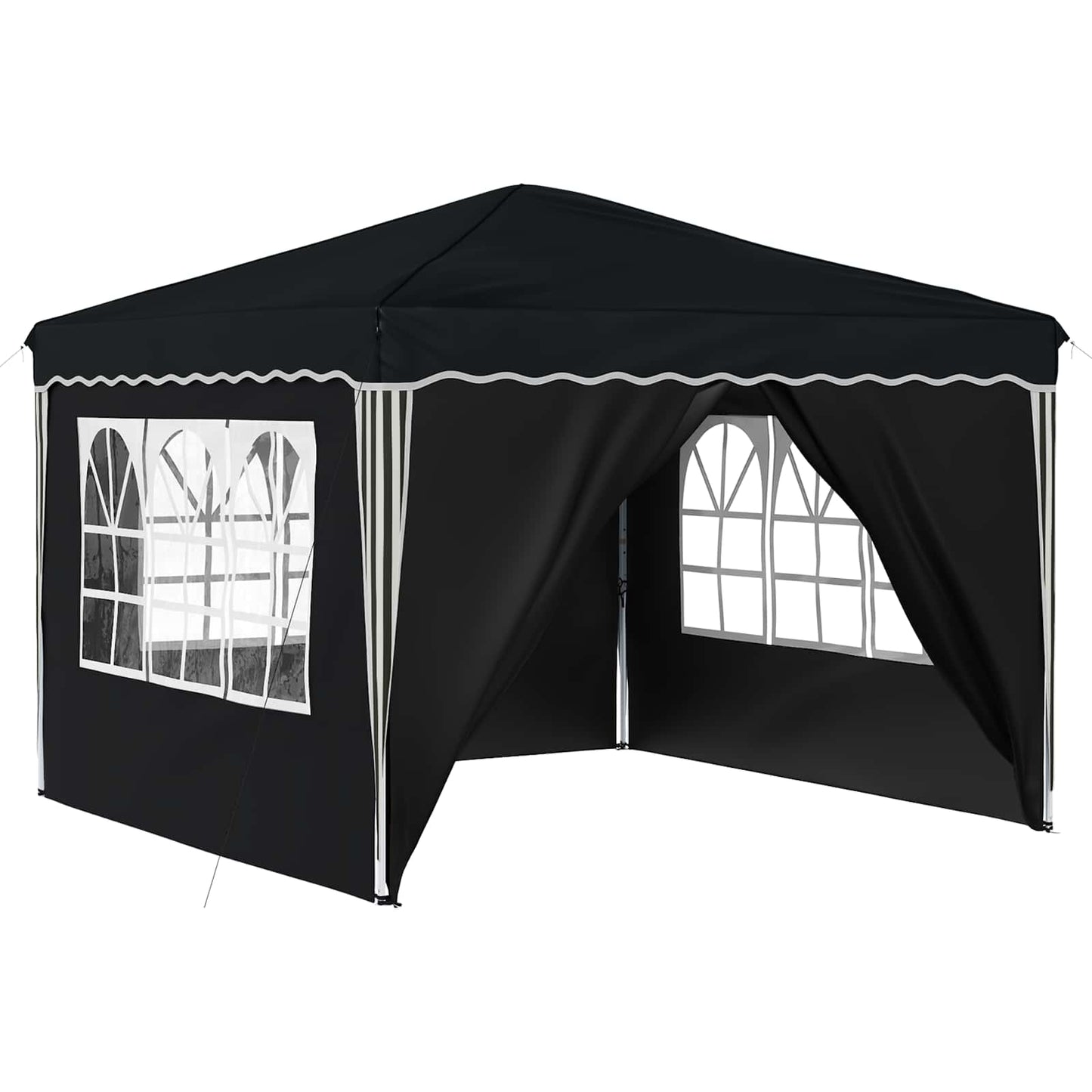 Pop-up Partyzelt 288 x 288 x 245 cm Anthrazit Oxford-Stoff