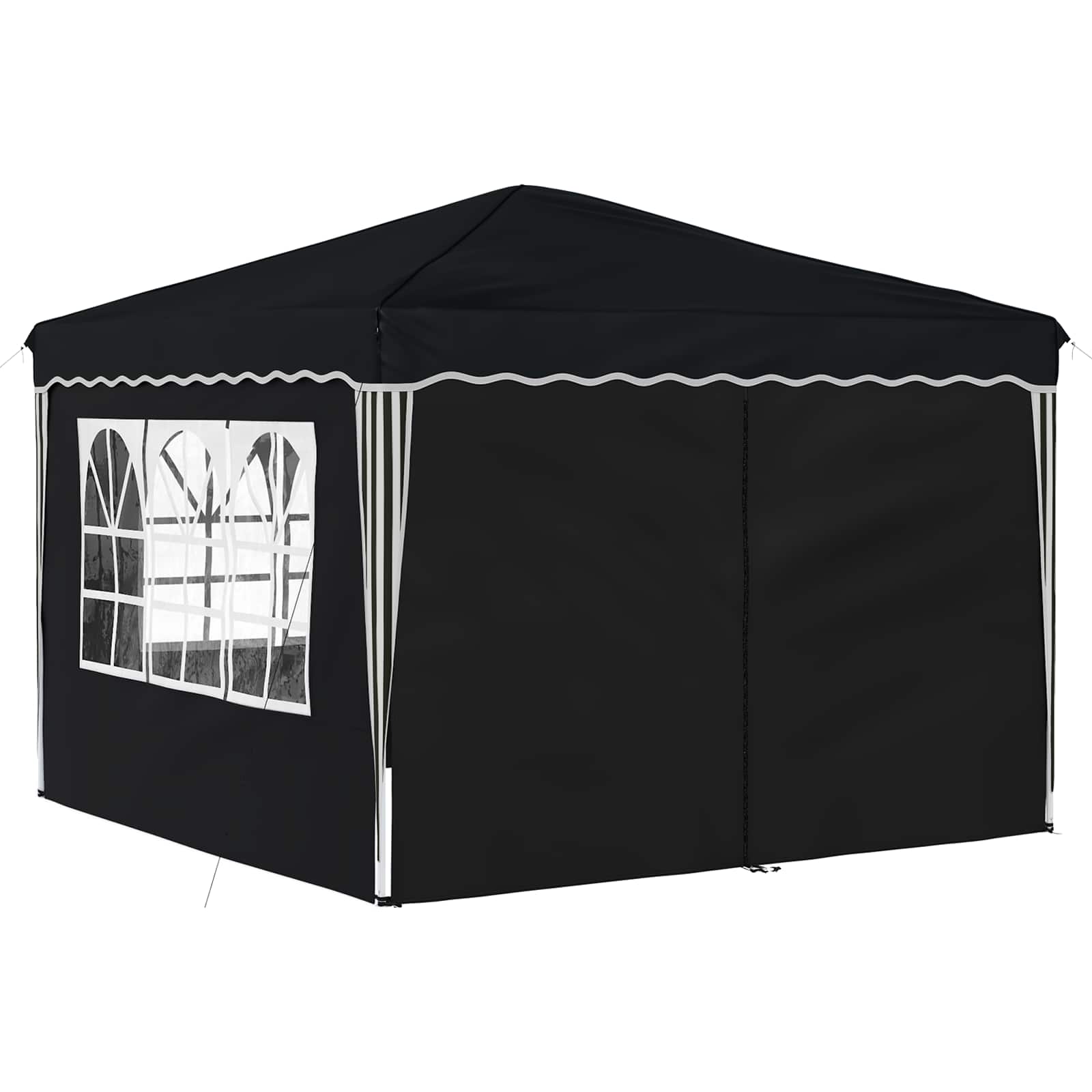 Pop-up Partyzelt 288 x 288 x 245 cm Anthrazit Oxford-Stoff