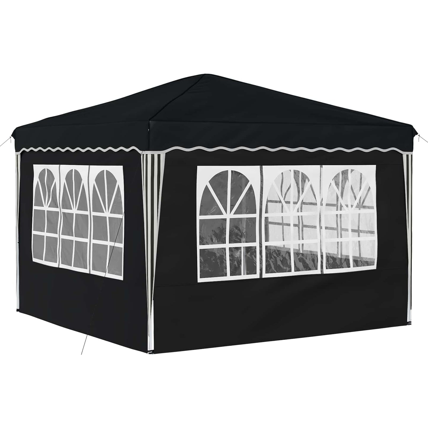 Pop-up Partyzelt 288 x 288 x 245 cm Anthrazit Oxford-Stoff