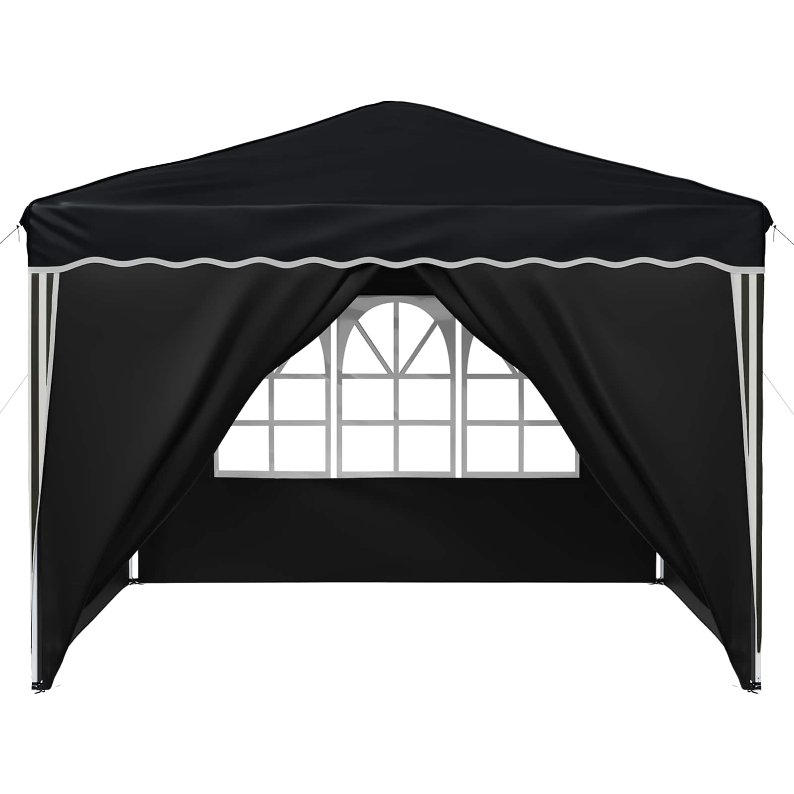 Pop-up Partyzelt 288 x 288 x 245 cm Anthrazit Oxford-Stoff