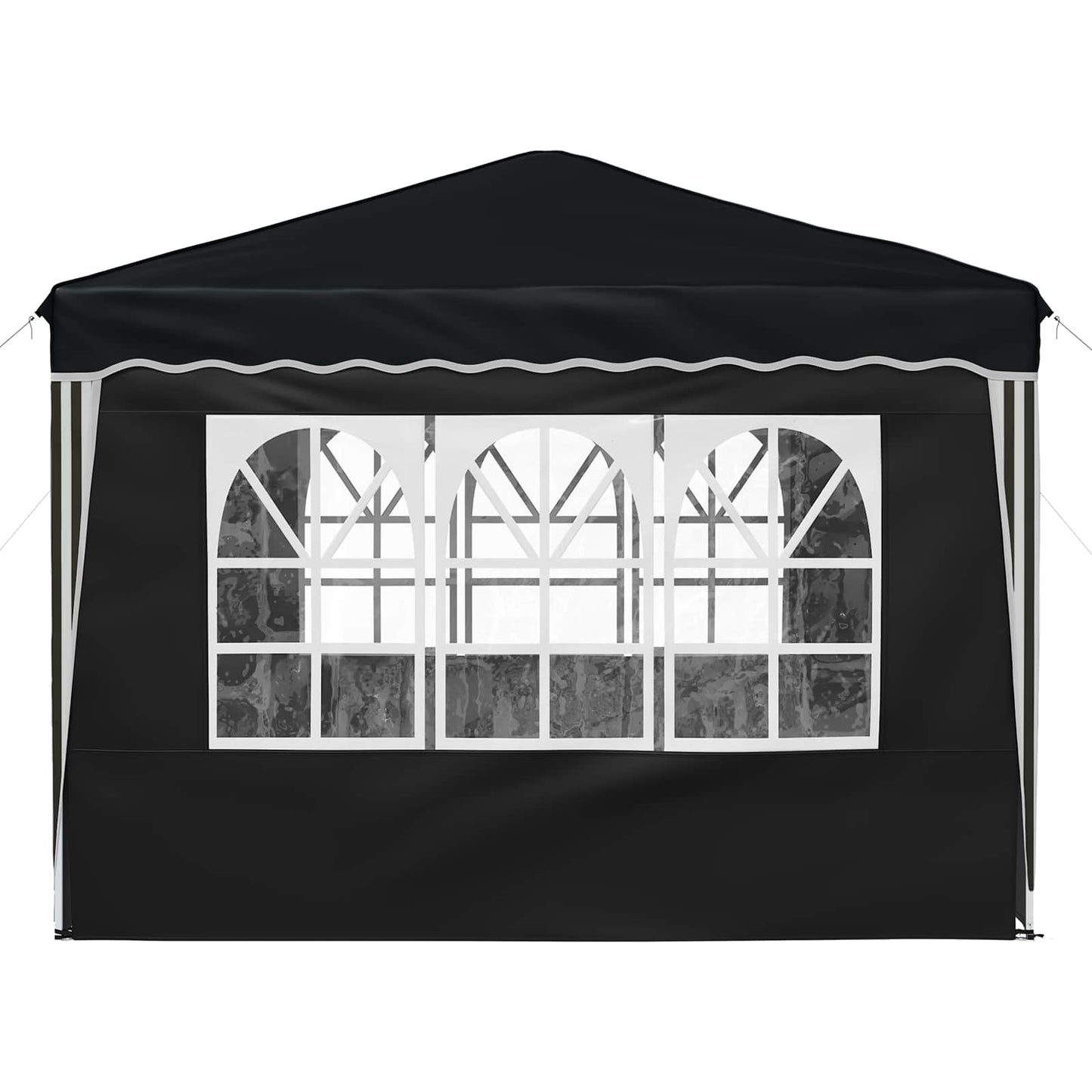 Pop-up Partyzelt 288 x 288 x 245 cm Anthrazit Oxford-Stoff