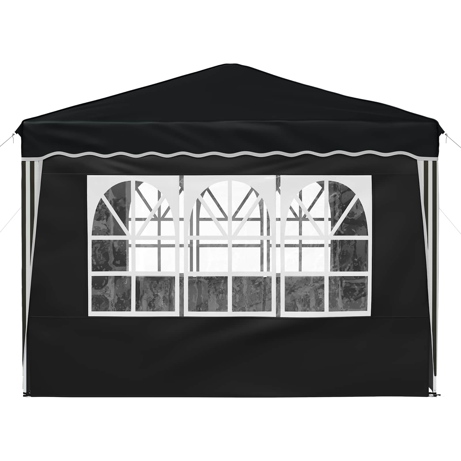 Pop-up Partyzelt 288 x 288 x 245 cm Anthrazit Oxford-Stoff