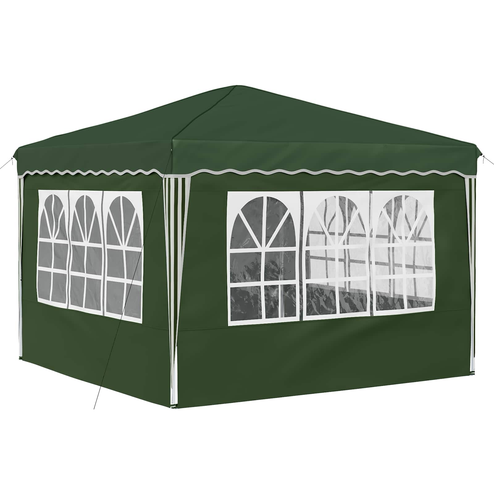 Pop-up Partyzelt 288 x 288 x 245 cm Grün Oxford-Stoff