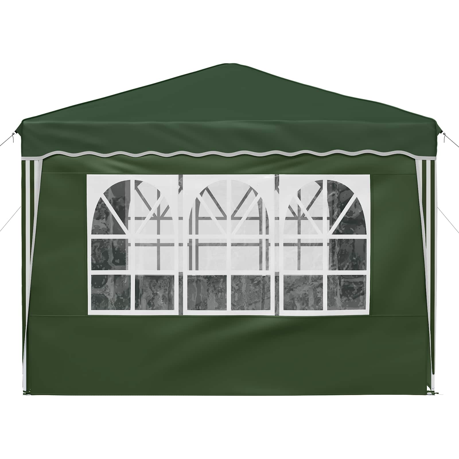 Pop-up Partyzelt 288 x 288 x 245 cm Grün Oxford-Stoff