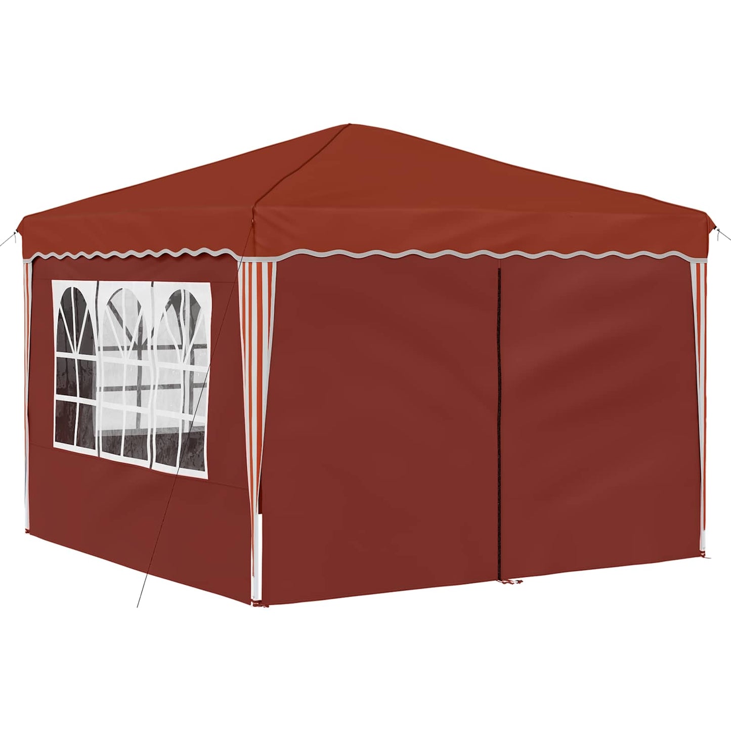 Pop-up Partyzelt 288 x 288 x 245 cm Terrakotta Oxford-Stoff