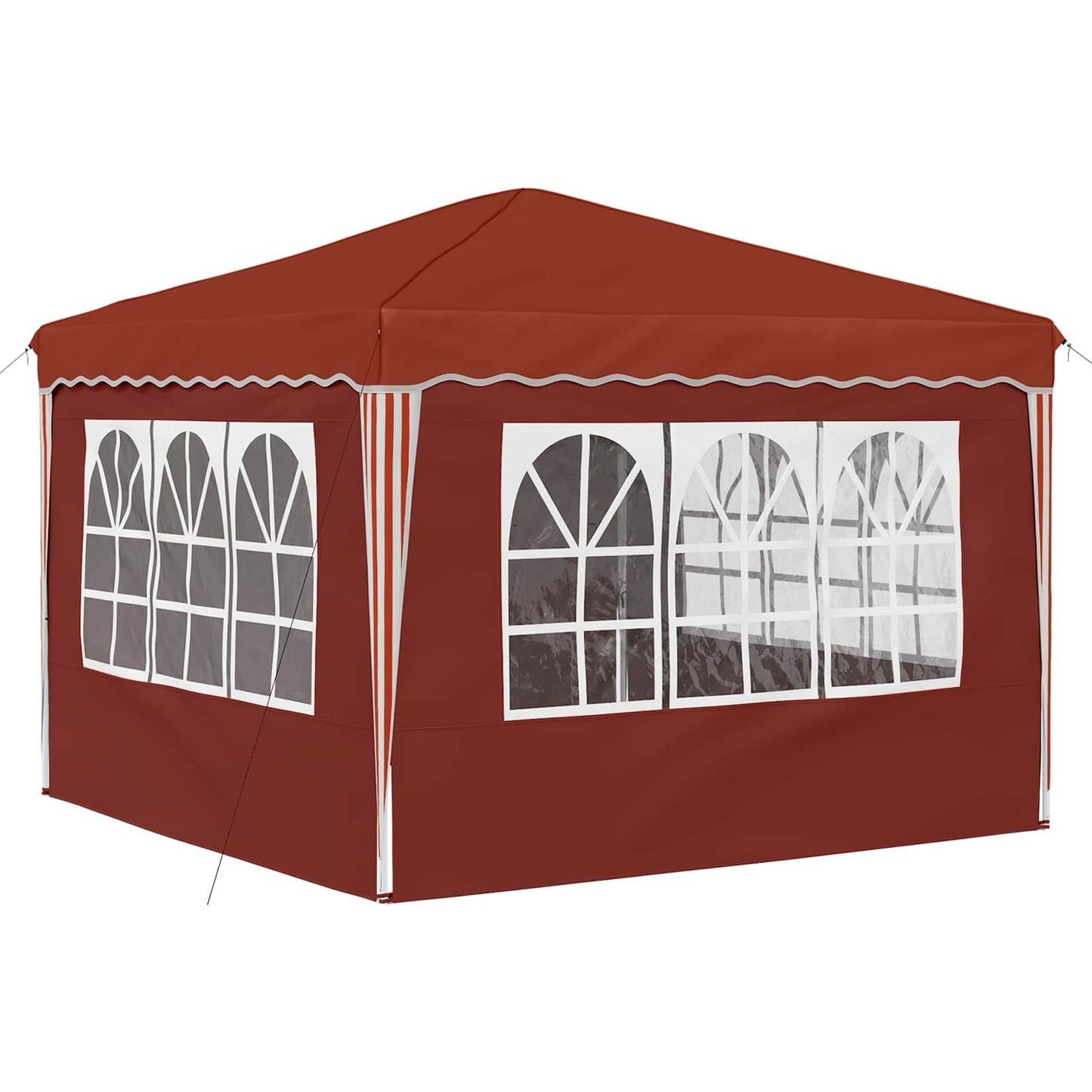 Pop-up Partyzelt 288 x 288 x 245 cm Terrakotta Oxford-Stoff