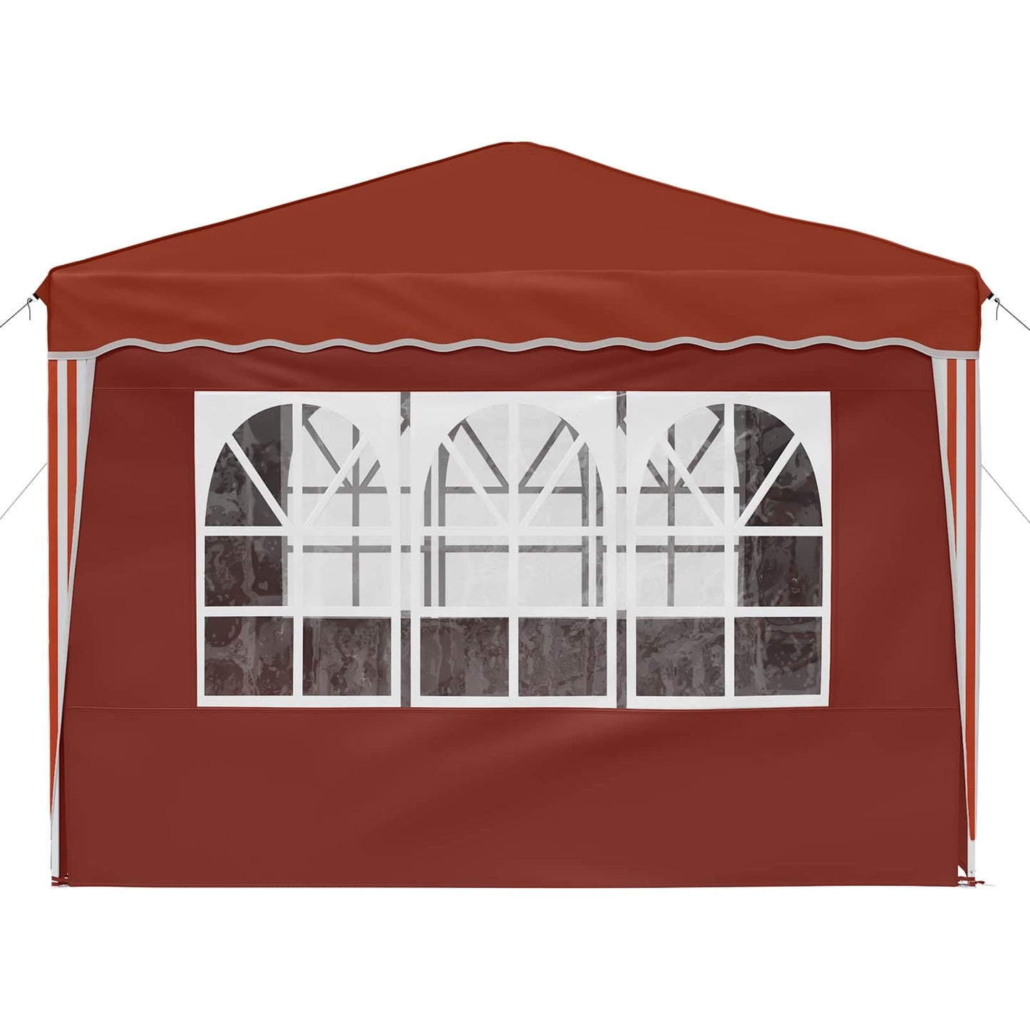 Pop-up Partyzelt 288 x 288 x 245 cm Terrakotta Oxford-Stoff