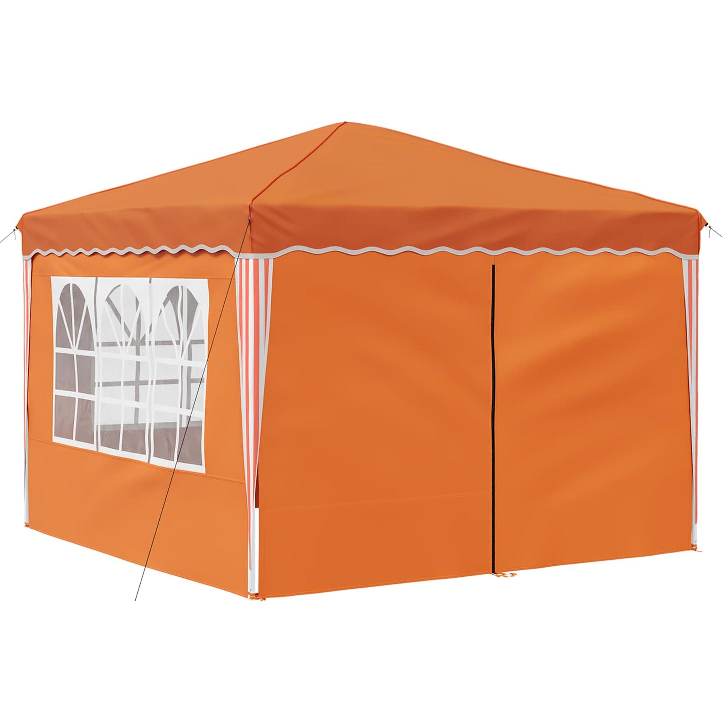 Pop-up Partyzelt 288 x 288 x 245 cm Orange Oxford-Stoff