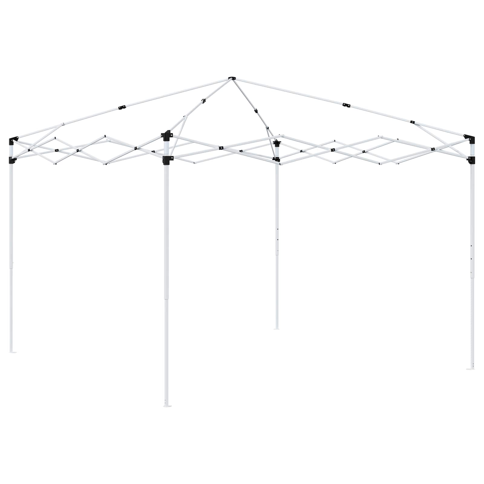 Pop-up Partyzelt 288 x 288 x 245 cm Orange Oxford-Stoff