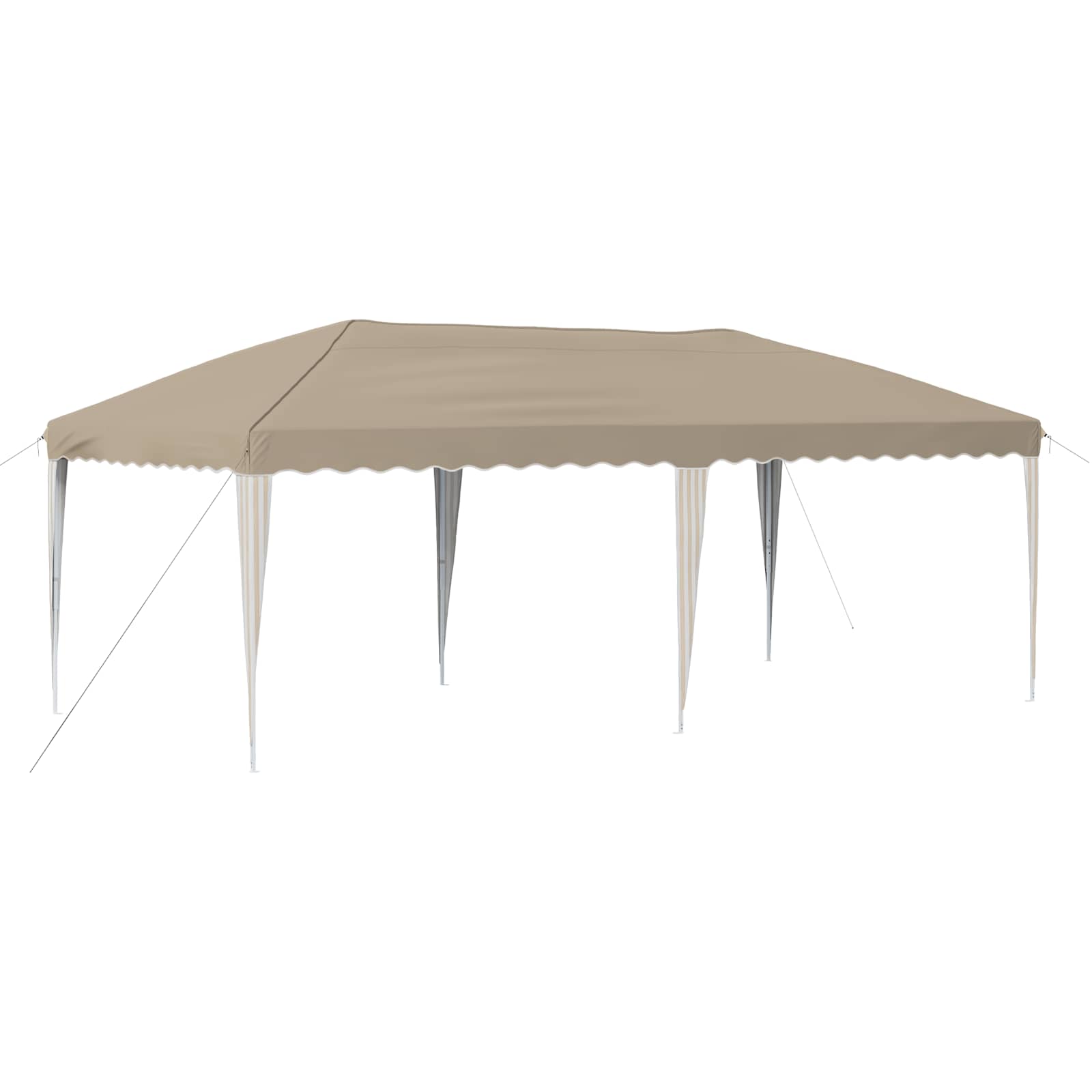 Pop-up Partyzelt 575 x 290 x 245 cm Creme