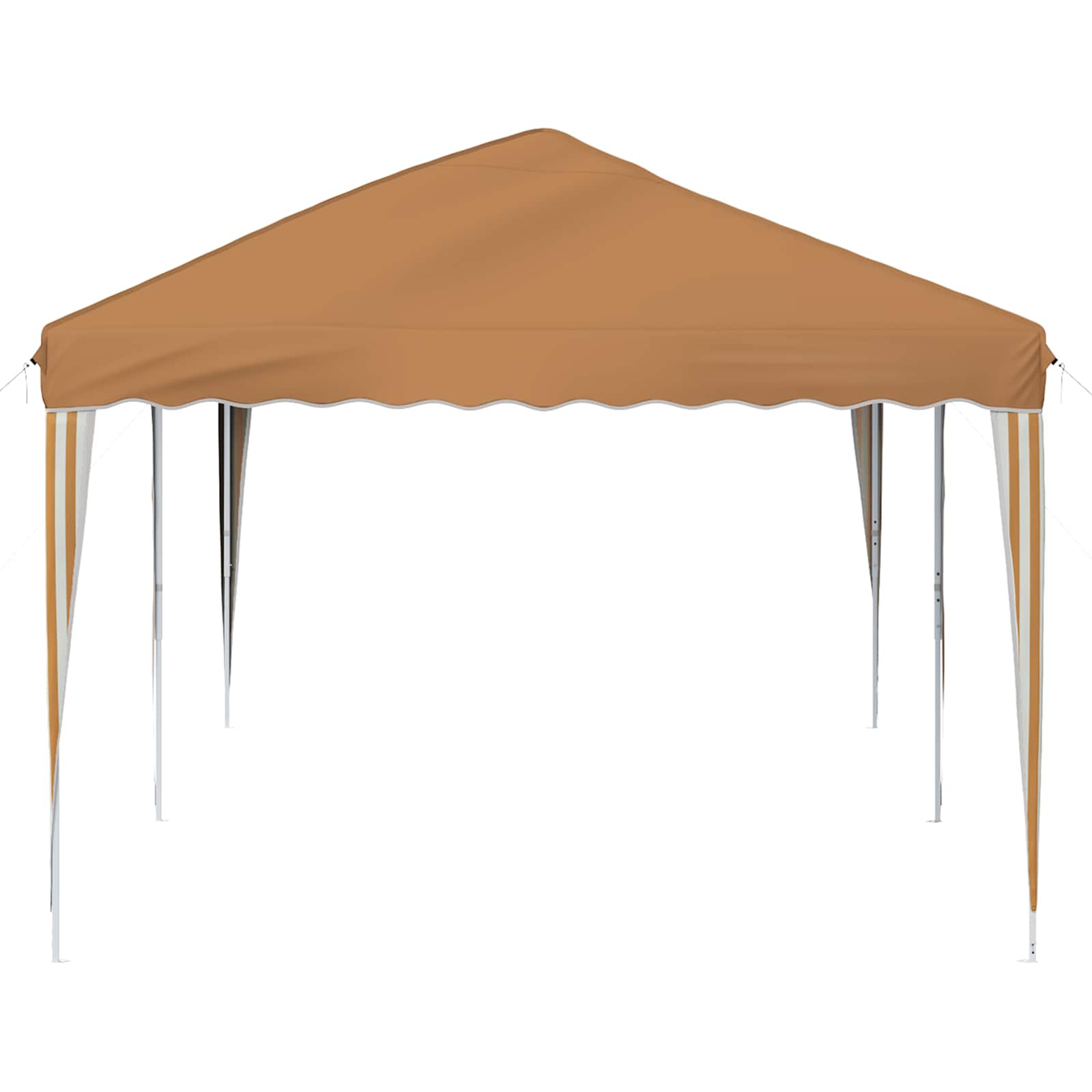 Pop-up Partyzelt 575 x 290 x 245 cm Beige