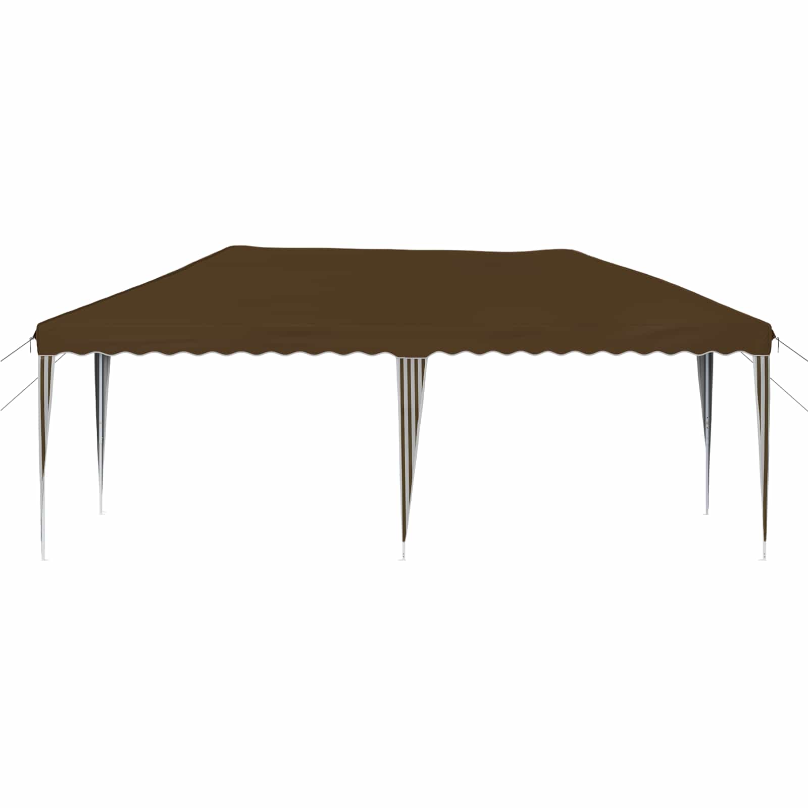 Pop-up Partyzelt 575 x 290 x 245 cm Taupe