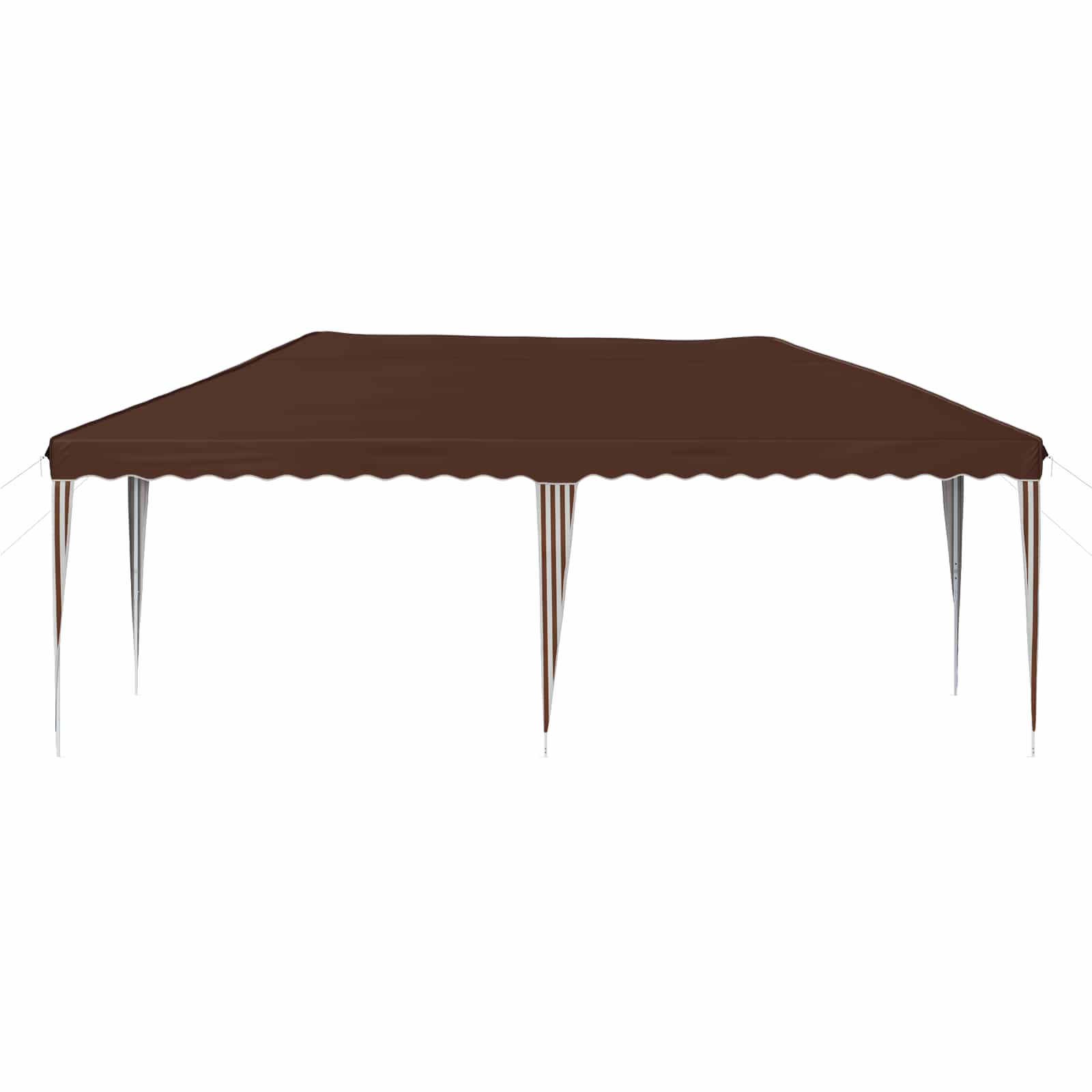 Pop-up Partyzelt 575 x 290 x 245 cm Braun