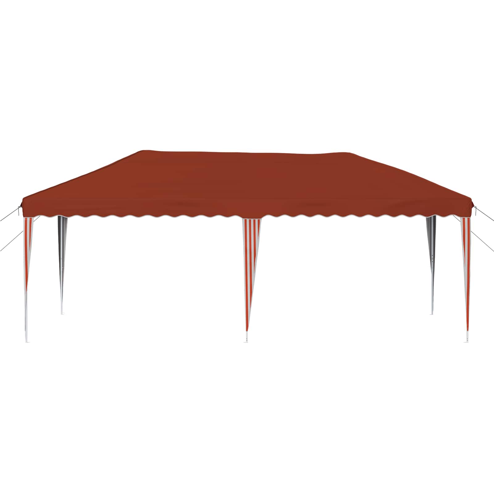 Pop-up Partyzelt 575 x 290 x 245 cm Terrakotta