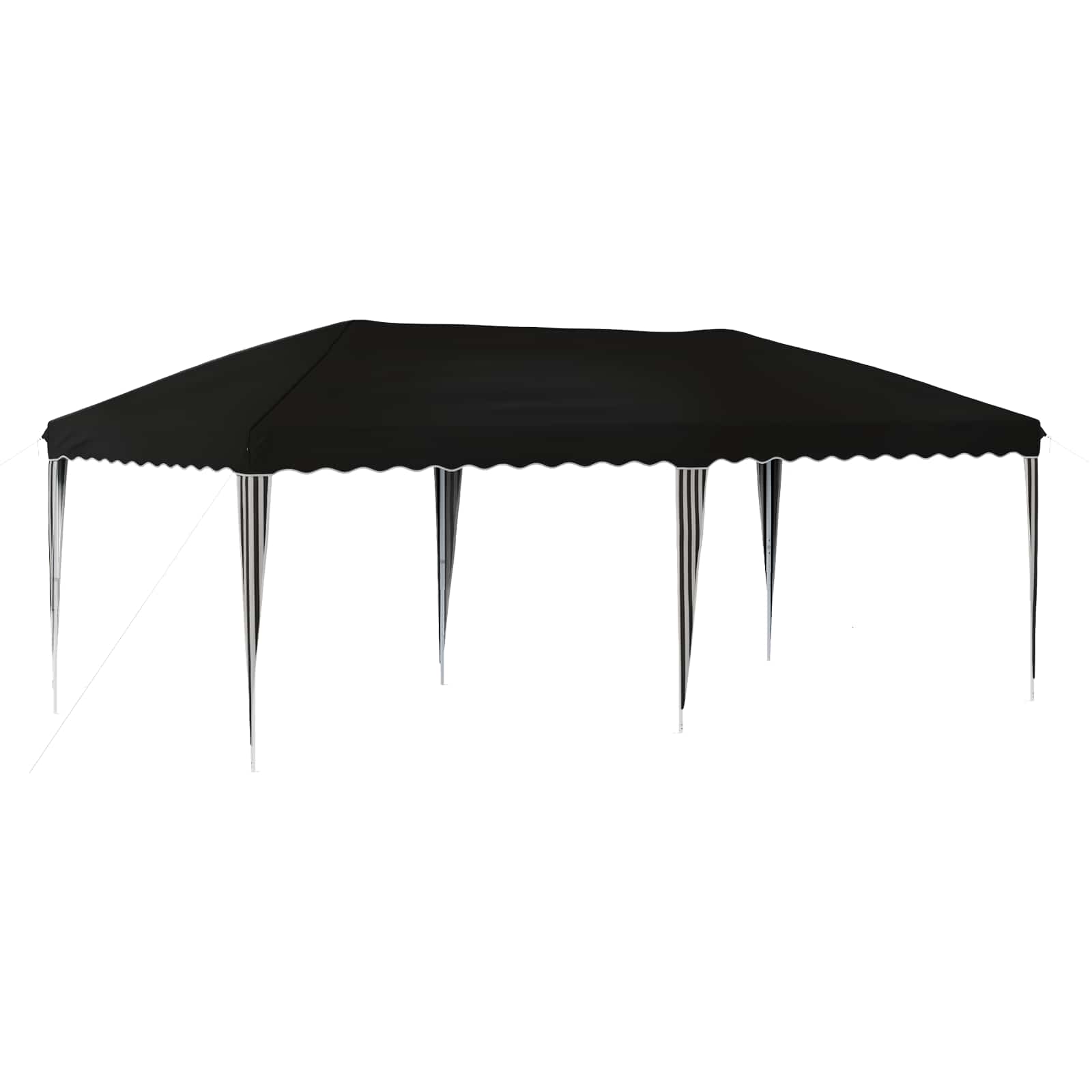 Pop-up Partyzelt 575 x 290 x 245 cm Schwarz