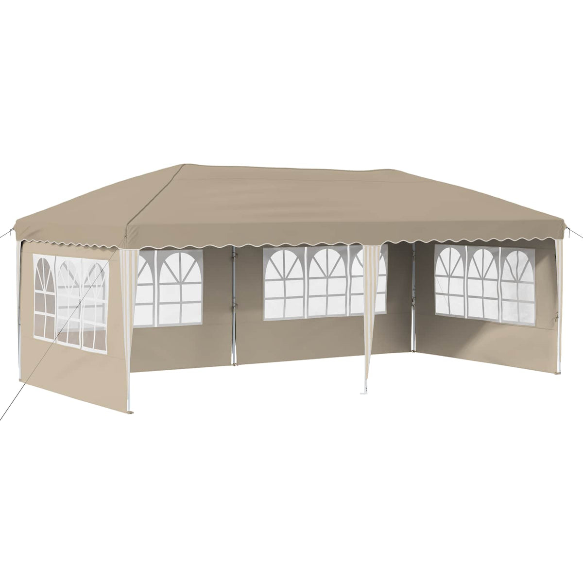 Pop-up Partyzelt 574 x 289 x 245 cm Creme
