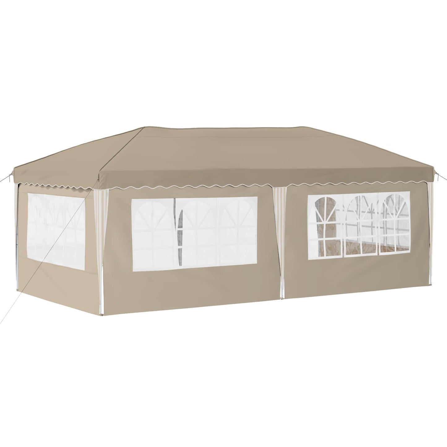 Pop-up Partyzelt 575 x 289 x 245 cm Creme