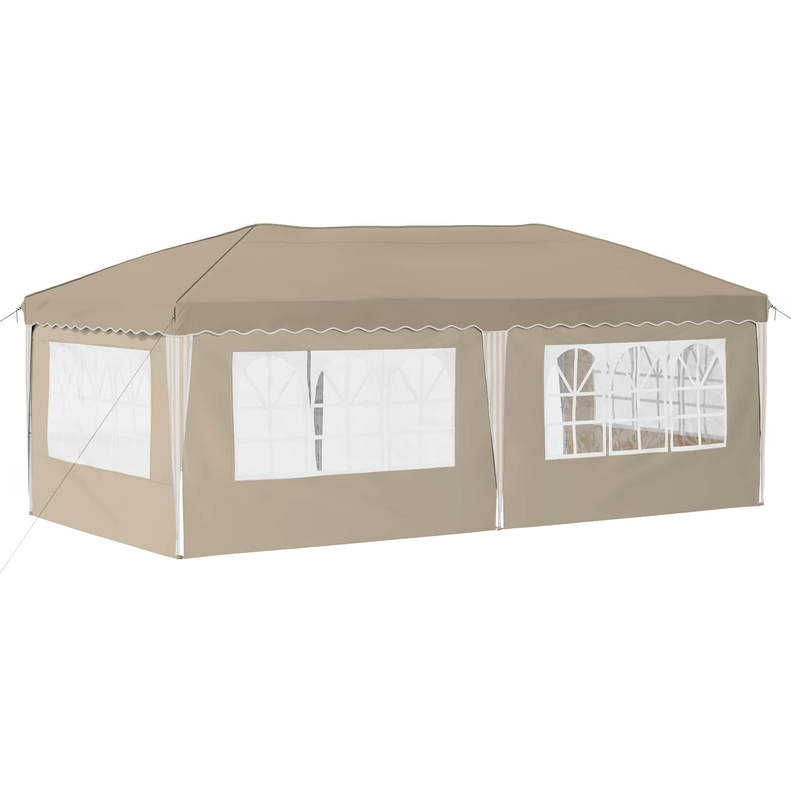 Pop-up Partyzelt 575 x 289 x 245 cm Creme