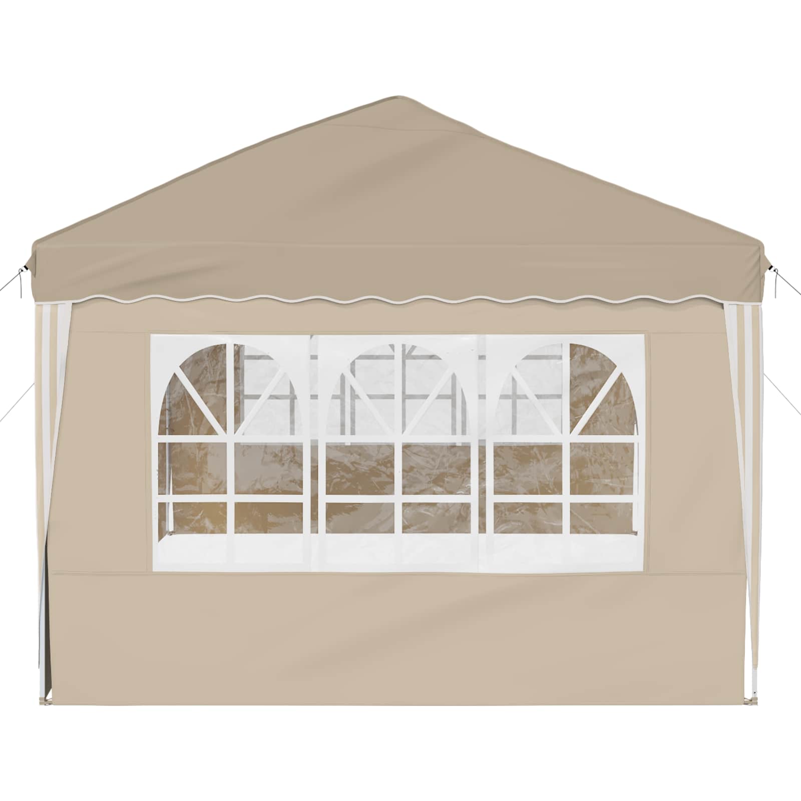 Pop-up Partyzelt 575 x 289 x 245 cm Creme