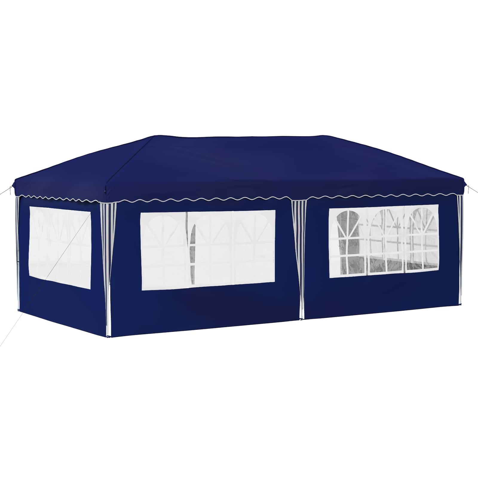 Pop-up Partyzelt 575 x 289 x 245 cm Blau