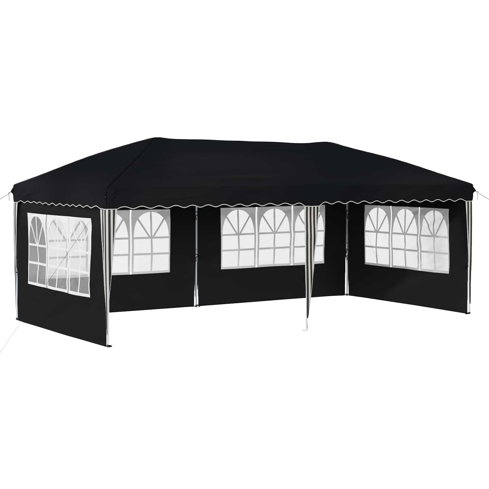 Pop-up Partyzelt 575 x 289 x 245 cm Antrazit