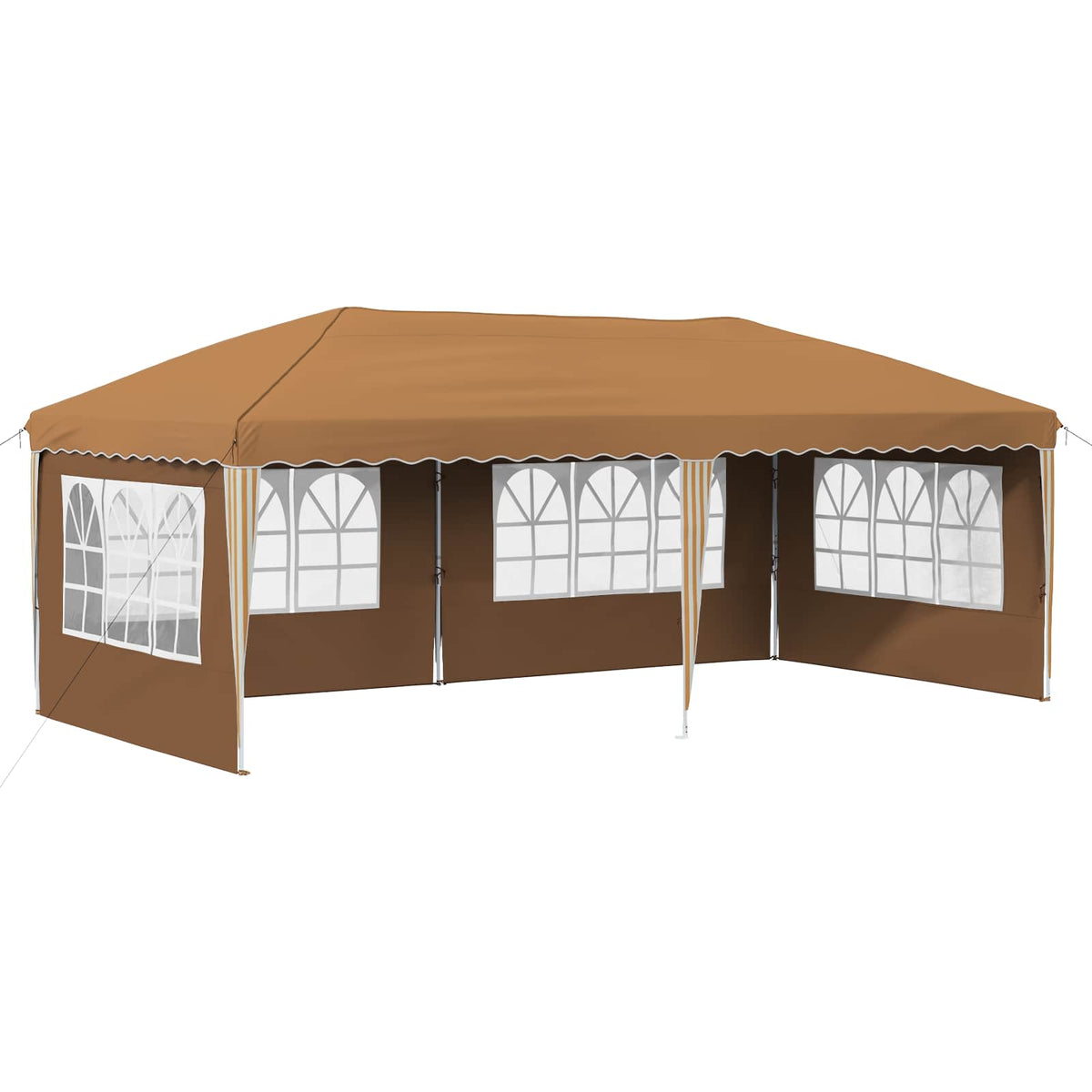 Pop-up Partyzelt 574 x 289 x 245 cm Beige