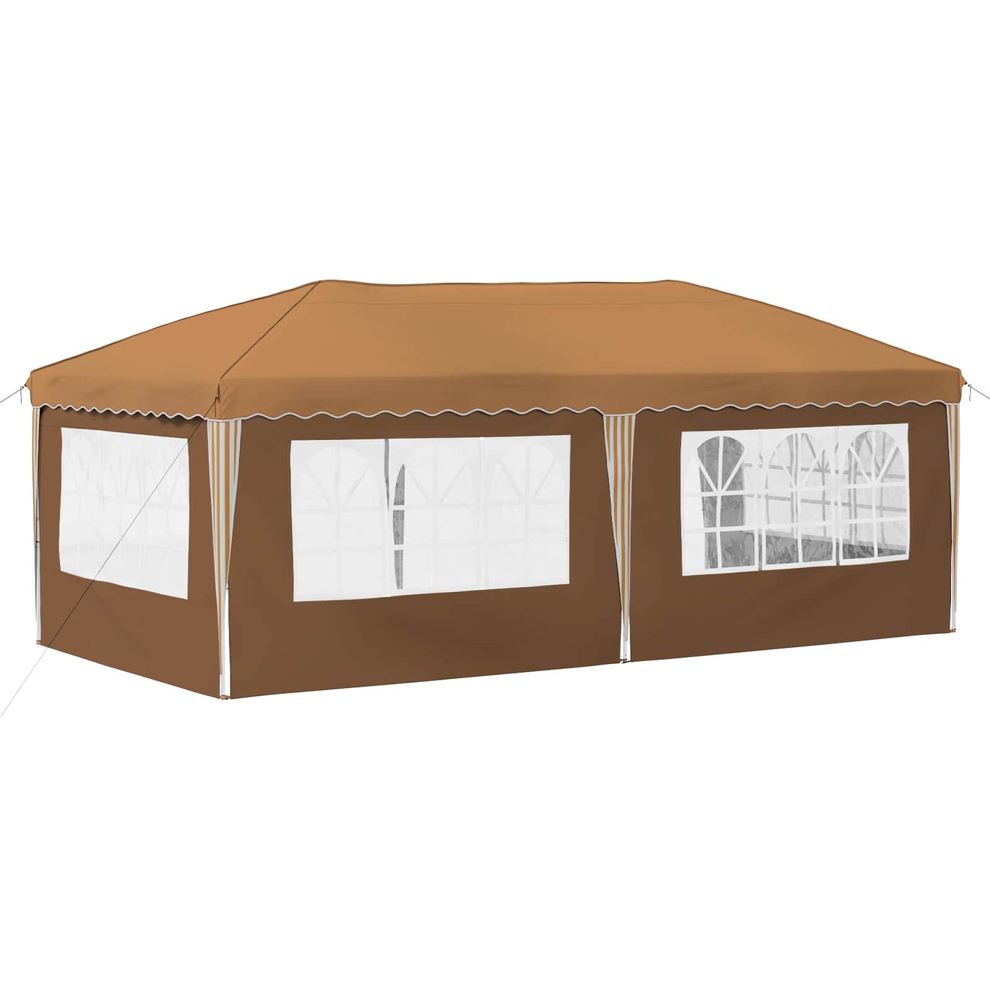 Pop-up Partyzelt 575 x 289 x 245 cm Beige