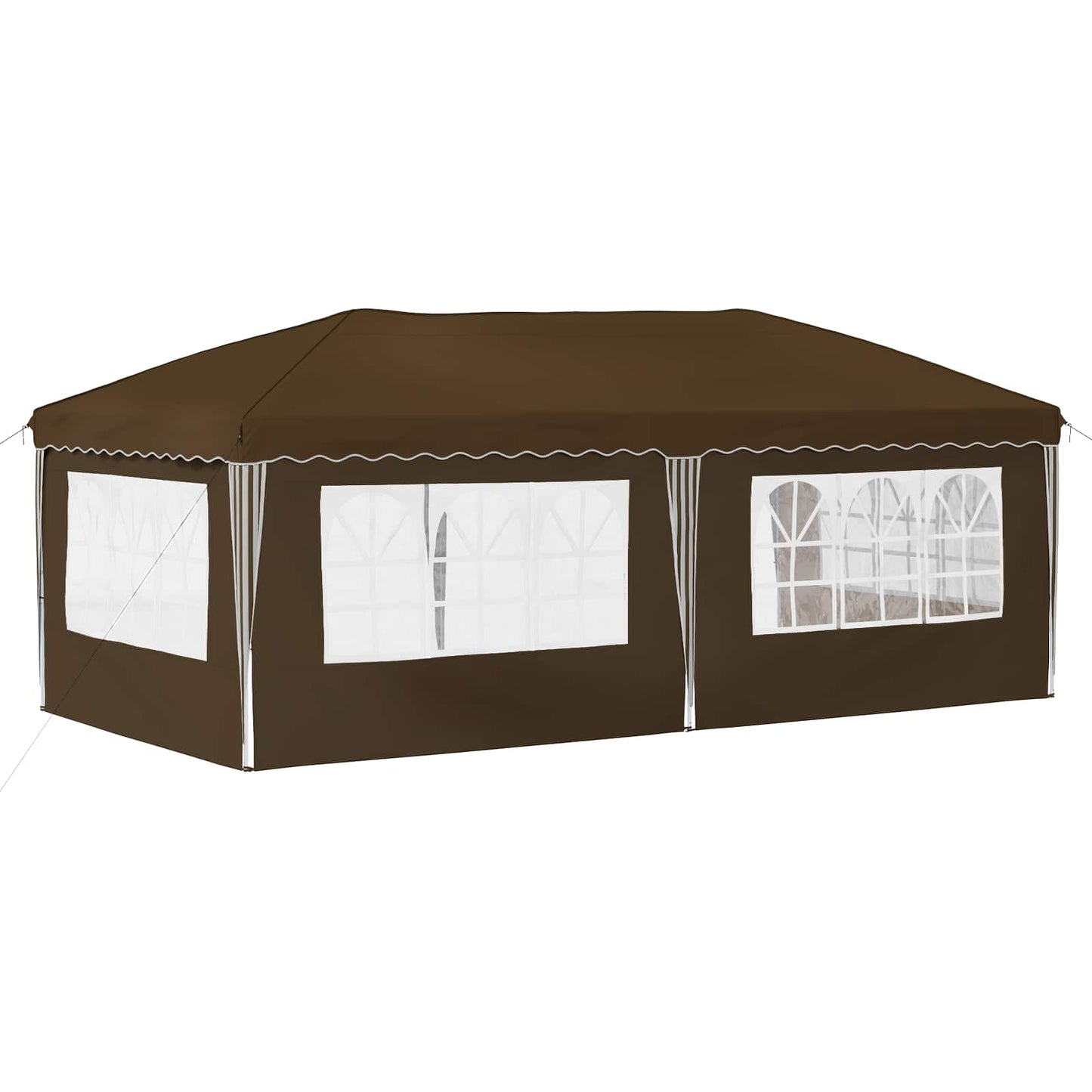 Pop-up Partyzelt 575 x 289 x 245 cm Taupe