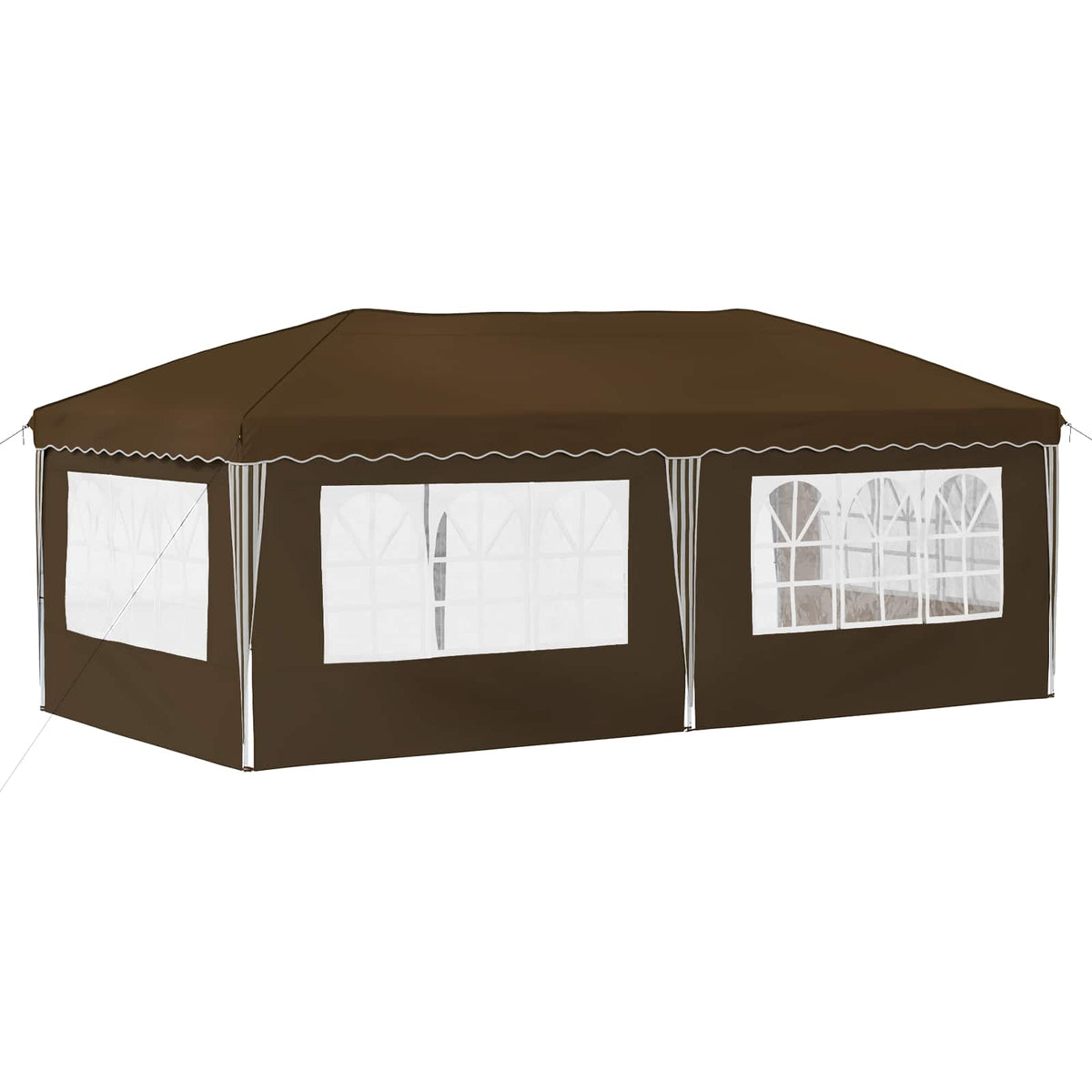 Pop-up Partyzelt 574 x 289 x 245 cm Taupe