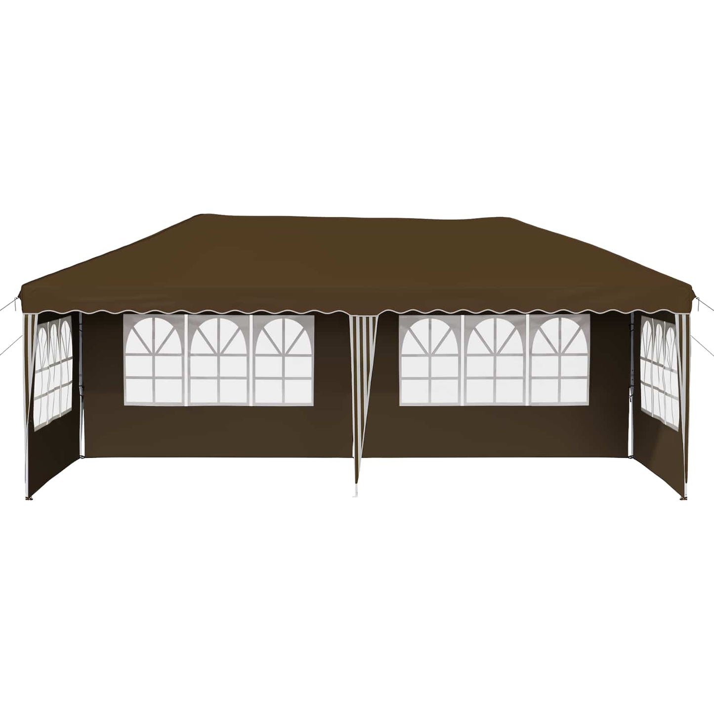 Pop-up Partyzelt 575 x 289 x 245 cm Taupe
