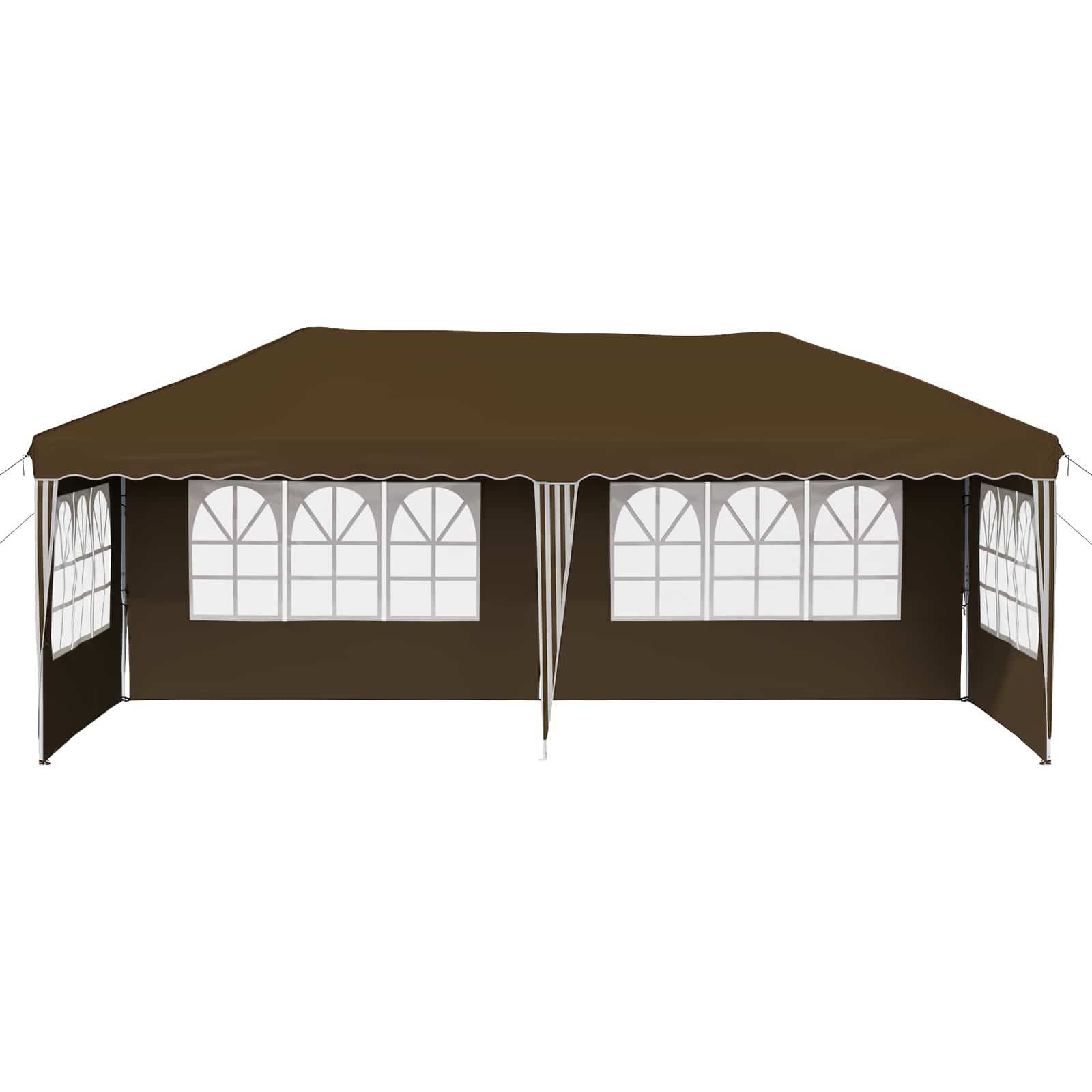 Pop-up Partyzelt 575 x 289 x 245 cm Taupe