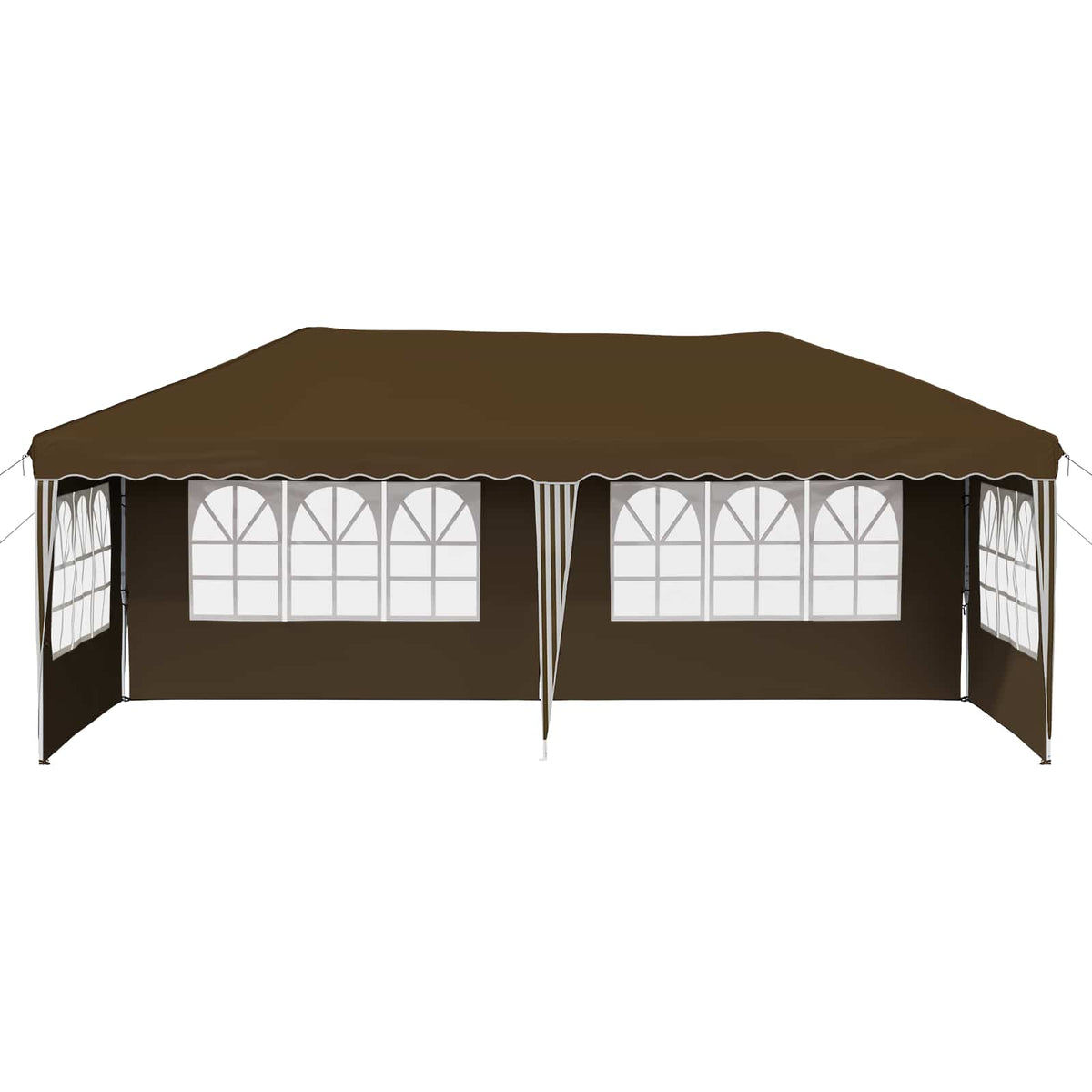 Pop-up Partyzelt 574 x 289 x 245 cm Taupe