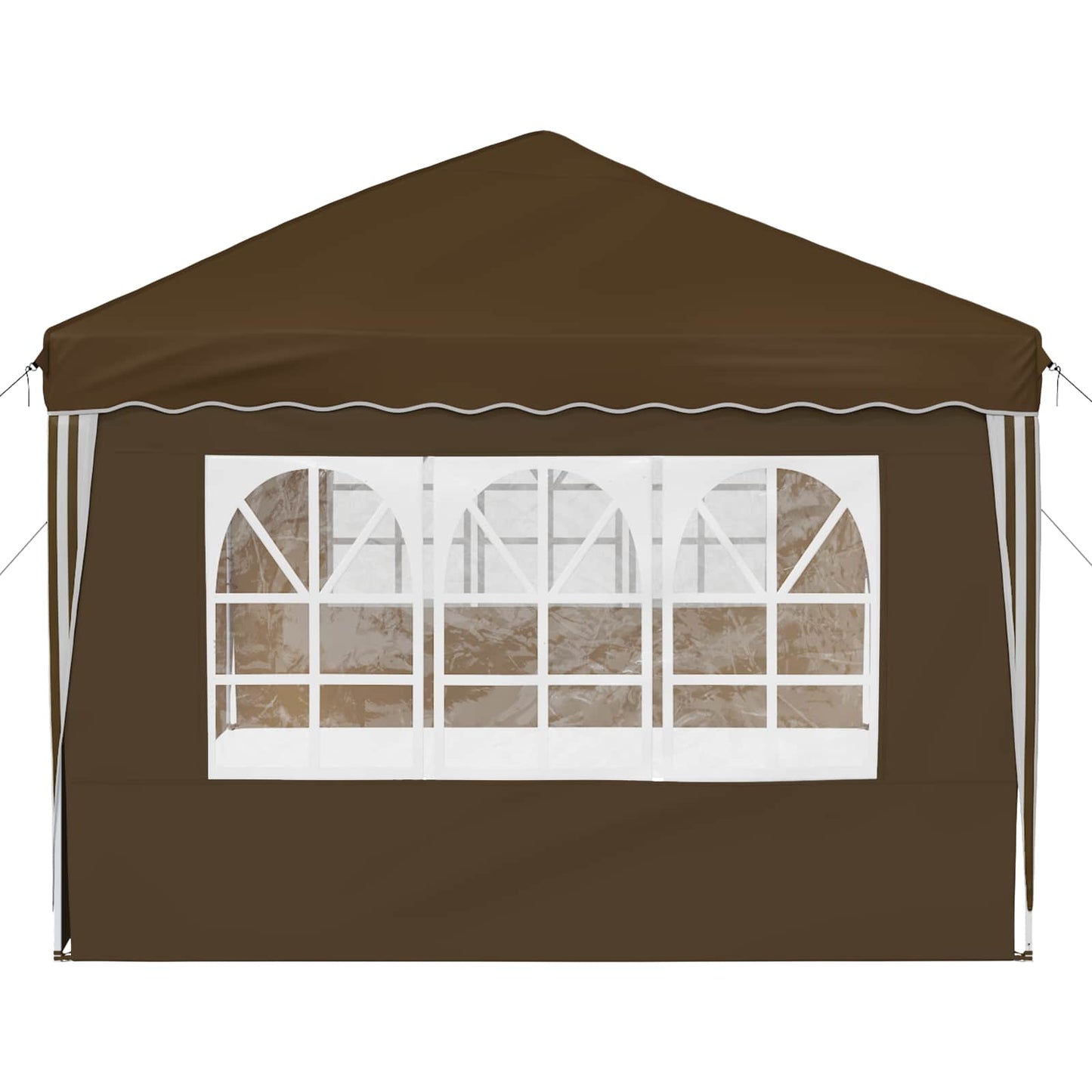 Pop-up Partyzelt 575 x 289 x 245 cm Taupe