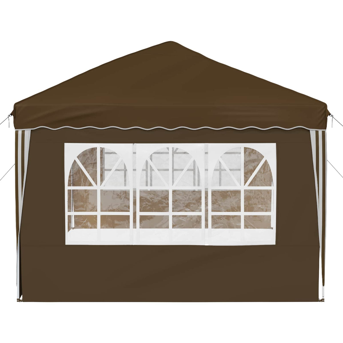Pop-up Partyzelt 574 x 289 x 245 cm Taupe