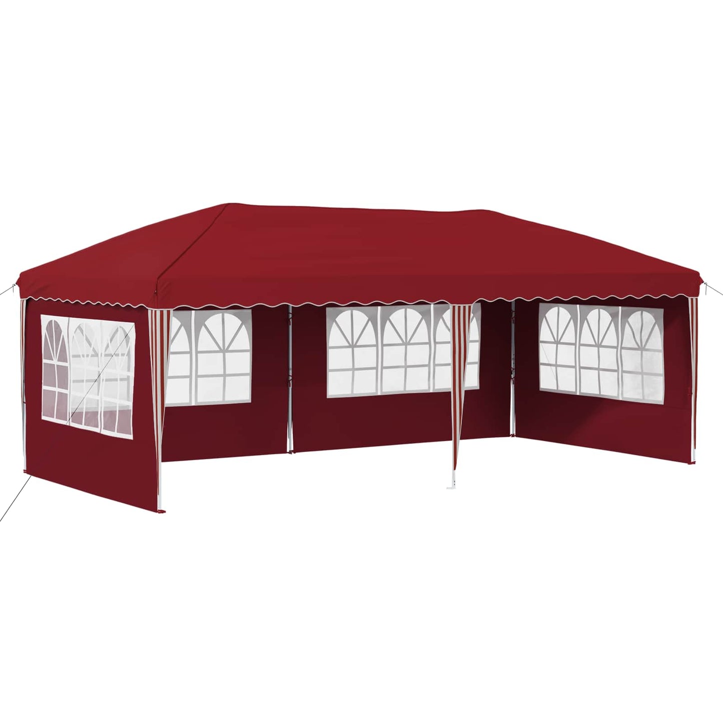 Pop-up Partyzelt 575 x 289 x 245 cm Bordeauxrot